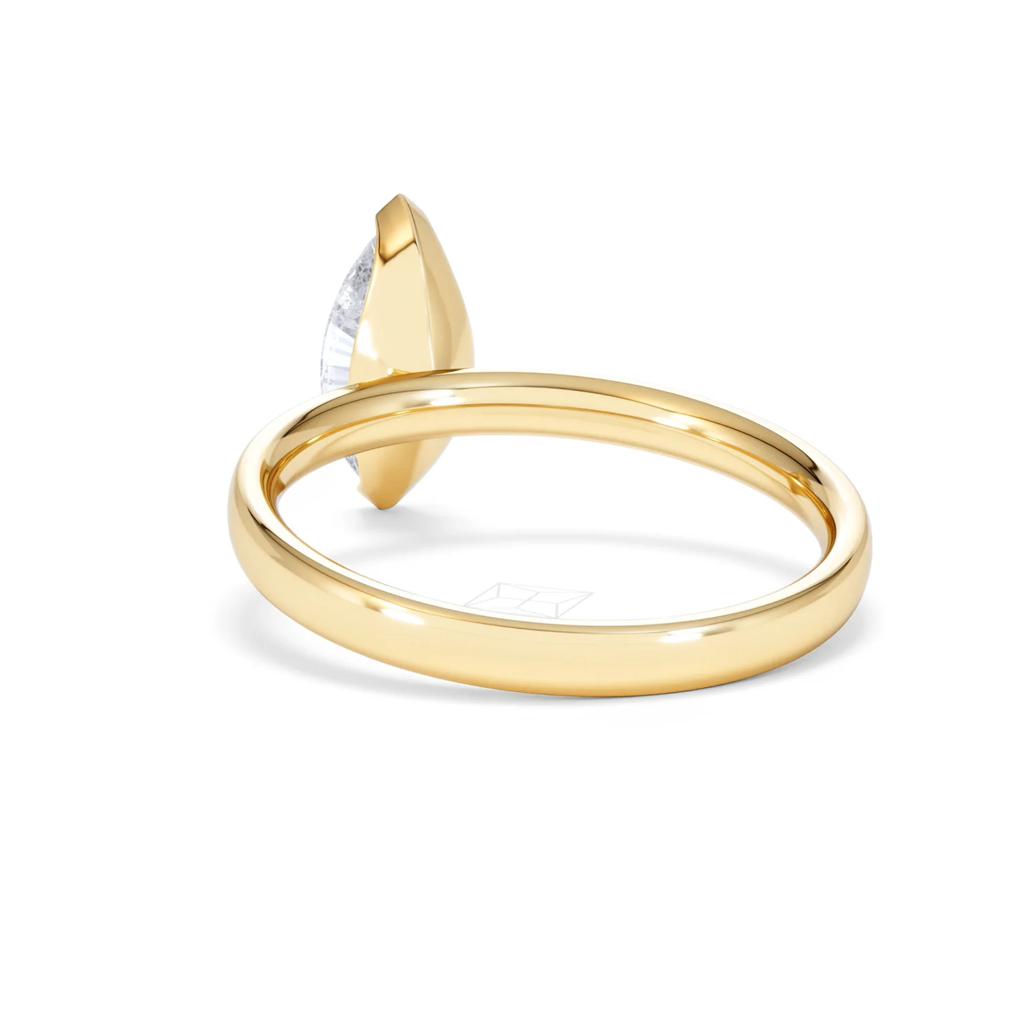 Origin 1.00ct Marquise Cut Lab Diamond Solitaire Engagement Ring in 18K Yellow Gold - Image 53