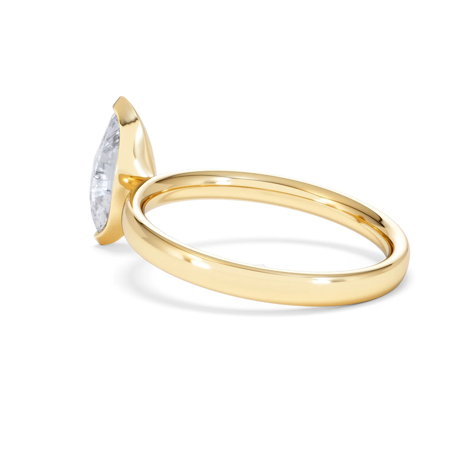 Origin 1.00ct Marquise Cut Lab Diamond Solitaire Engagement Ring in 18K Yellow Gold - Image 60