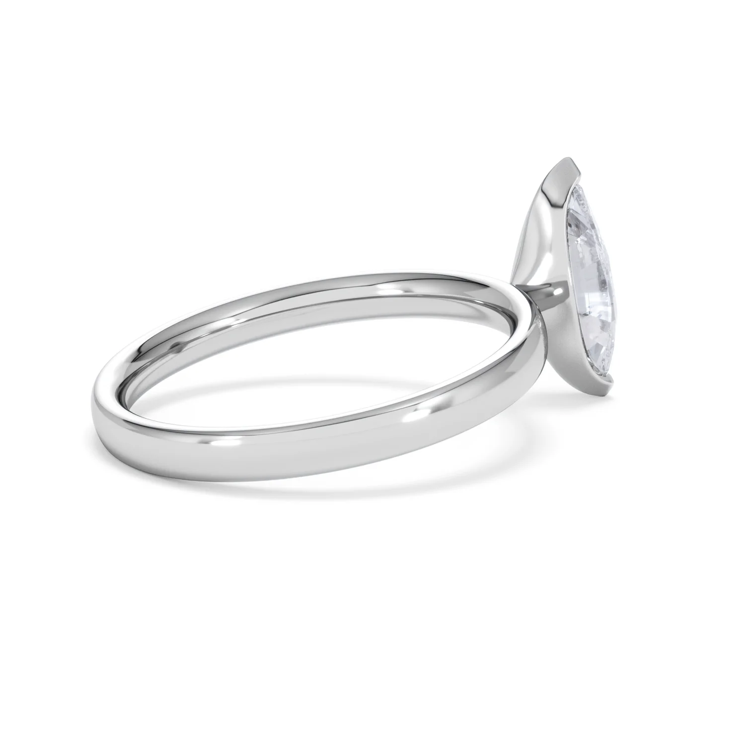 Origin 1.00ct Marquise Cut Lab Diamond Solitaire Engagement Ring in Platinum - Image 34