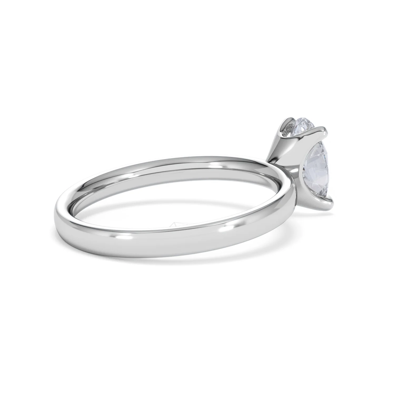 Origin 1.00ct Oval Cut Lab Diamond Solitaire Engagement Ring in 18K White Gold - Image 35