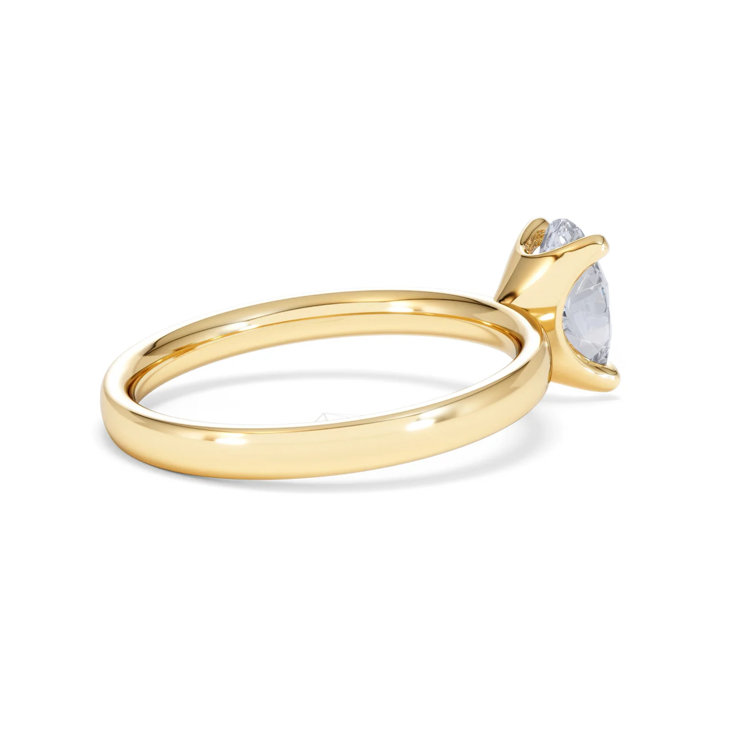 Origin 1.00ct Oval Cut Lab Diamond Solitaire Engagement Ring in 18K Yellow Gold - Image 35