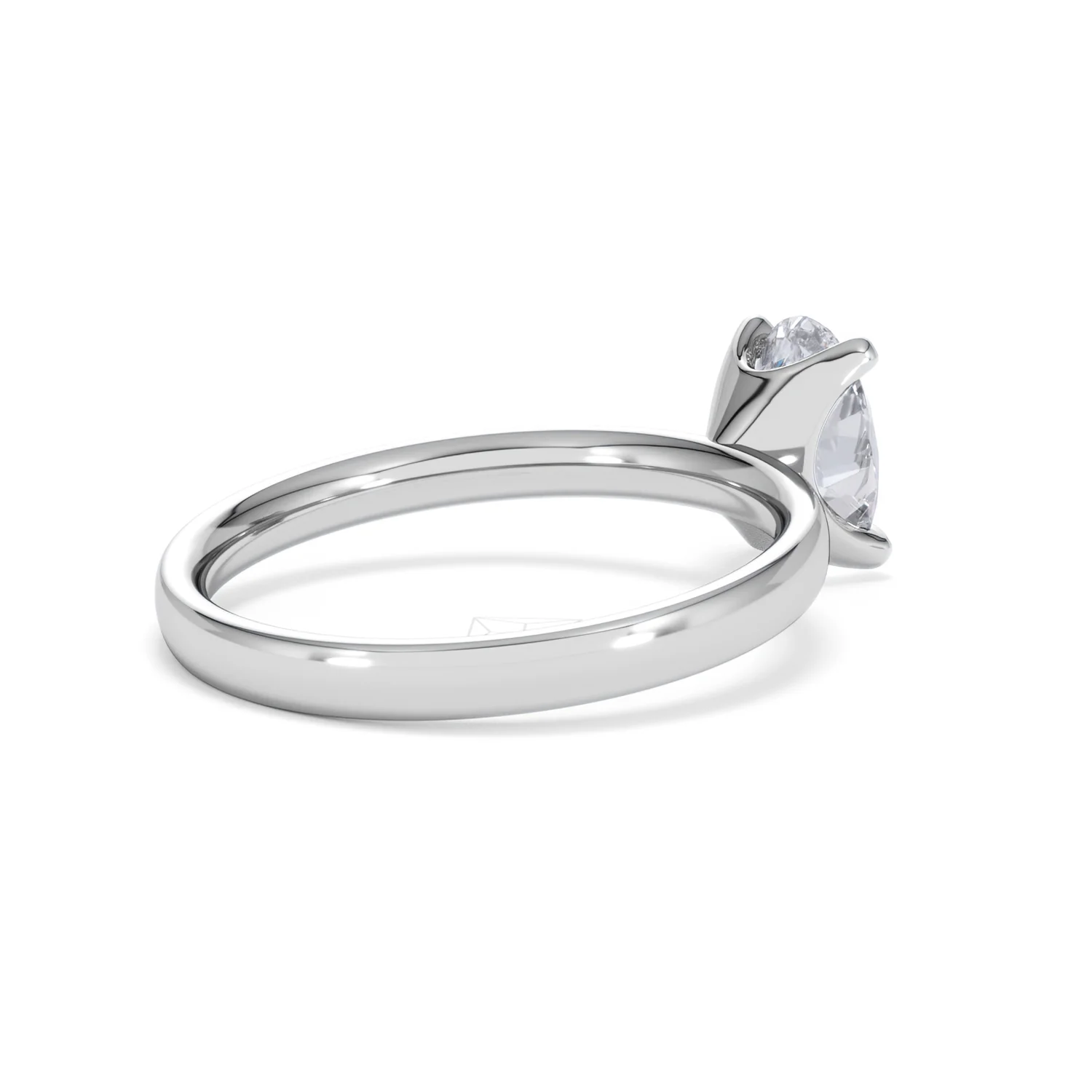 Origin 1.00ct Oval Cut Lab Diamond Solitaire Engagement Ring in Platinum - Image 37