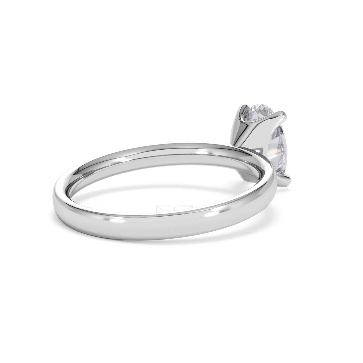 Origin 1.00ct Oval Cut Lab Diamond Solitaire Engagement Ring in Platinum - Image 38