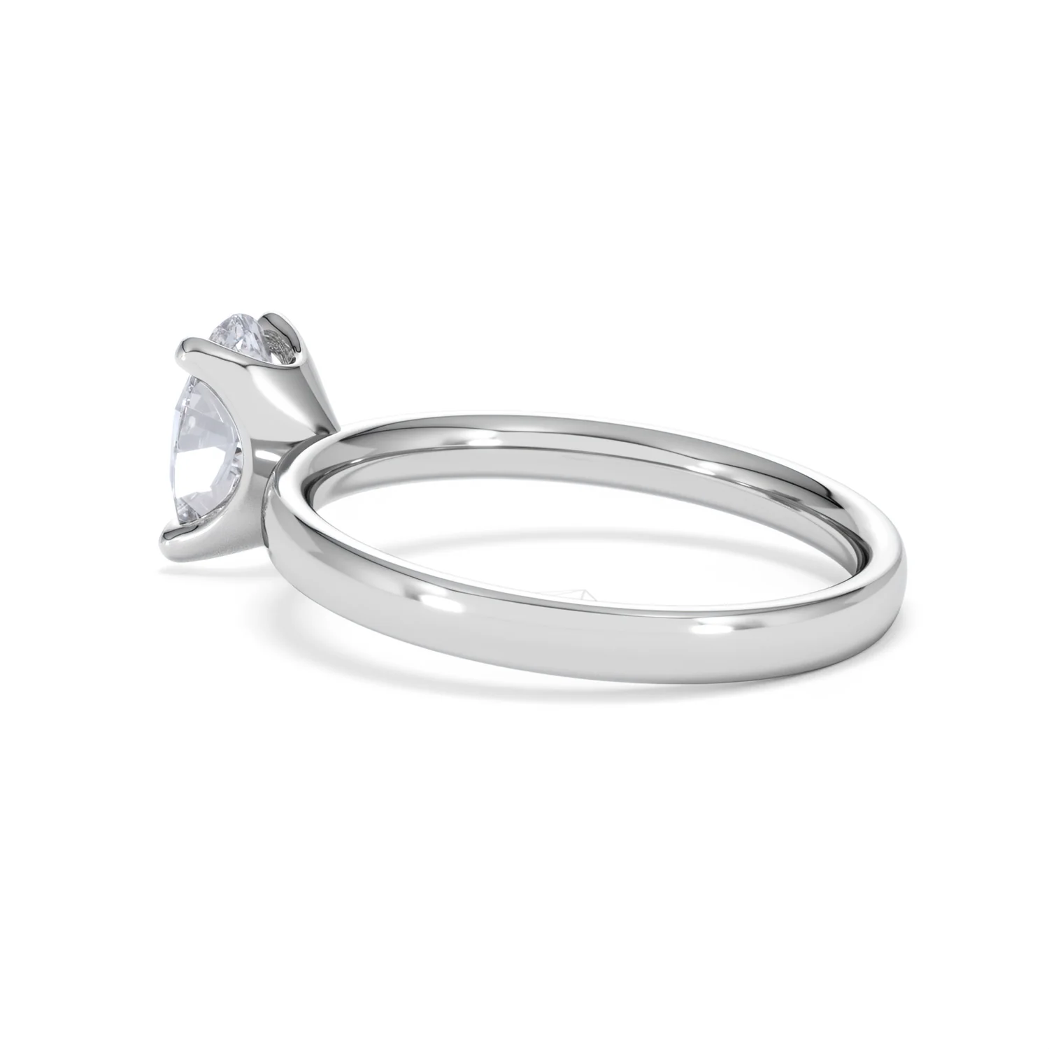 Origin 1.00ct Oval Cut Lab Diamond Solitaire Engagement Ring in Platinum - Image 61
