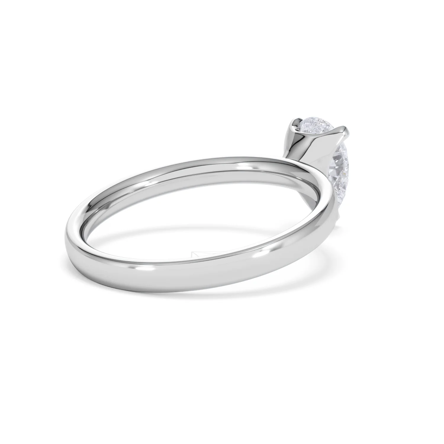 Origin 1.00ct Pear Cut Lab Diamond Solitaire Engagement Ring in 18K White Gold - Image 37