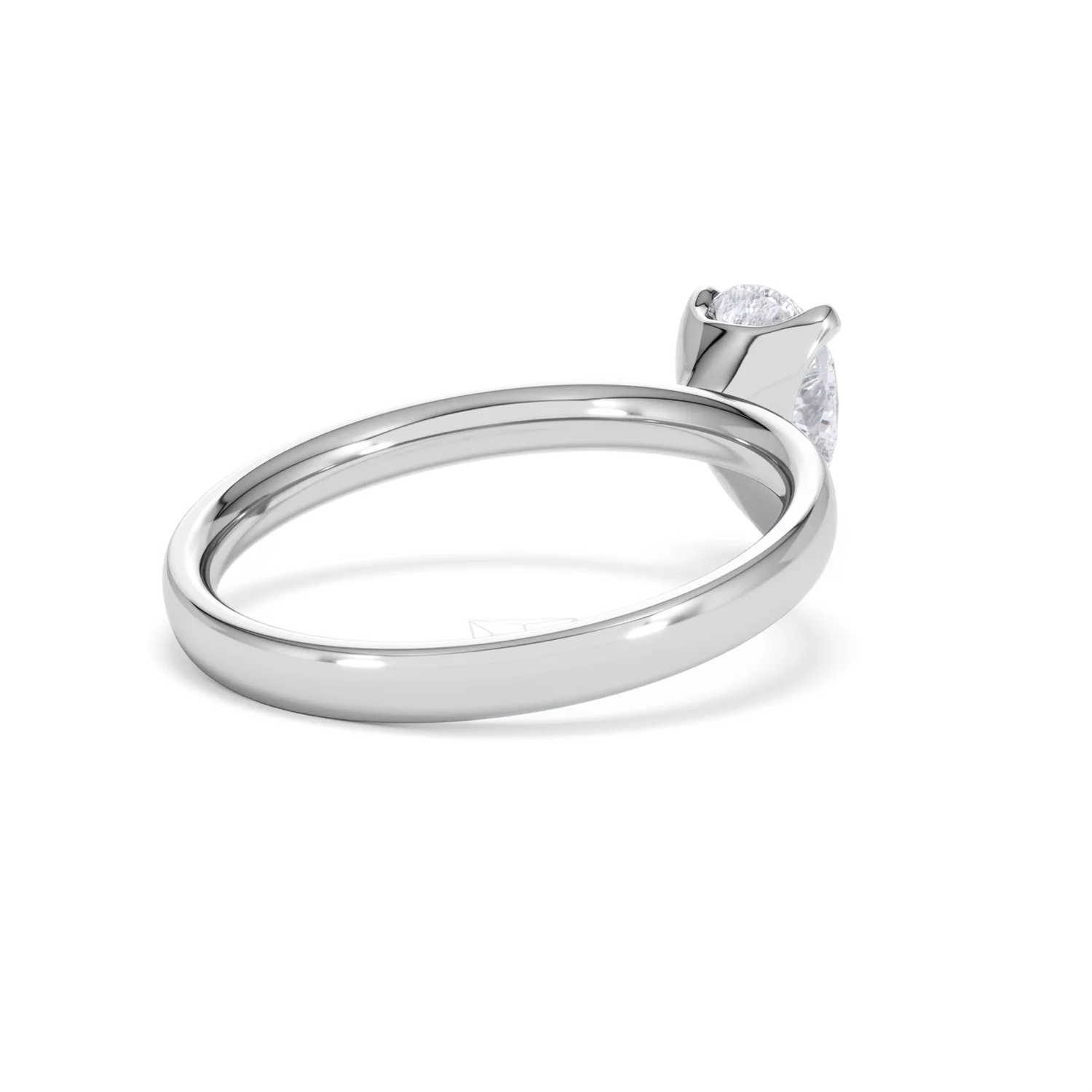 Origin 1.00ct Pear Cut Lab Diamond Solitaire Engagement Ring in Platinum - Image 38