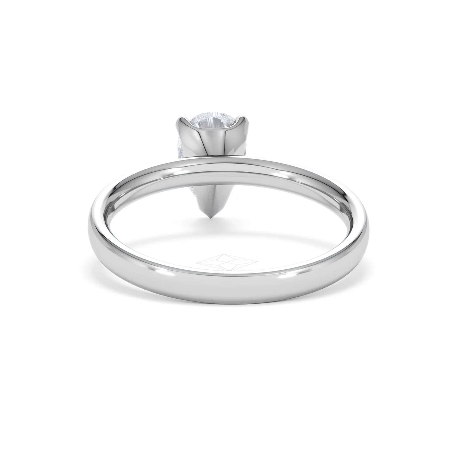 Origin 1.00ct Pear Cut Lab Diamond Solitaire Engagement Ring in Platinum - Image 48