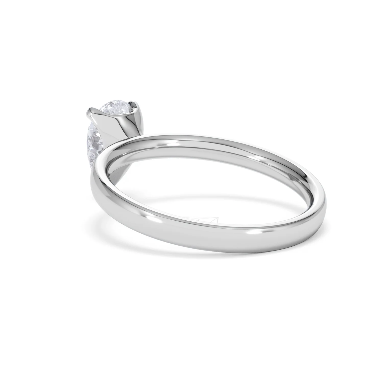 Origin 1.00ct Pear Cut Lab Diamond Solitaire Engagement Ring in Platinum - Image 56