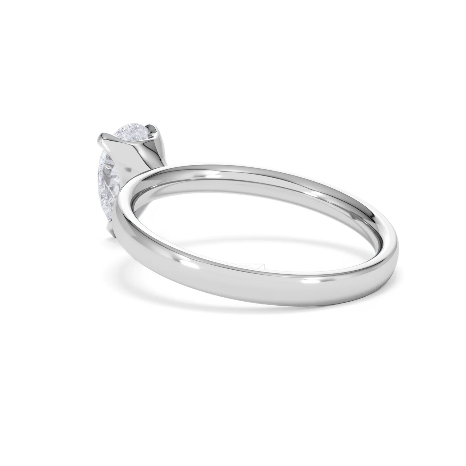Origin 1.00ct Pear Cut Lab Diamond Solitaire Engagement Ring in Platinum - Image 57