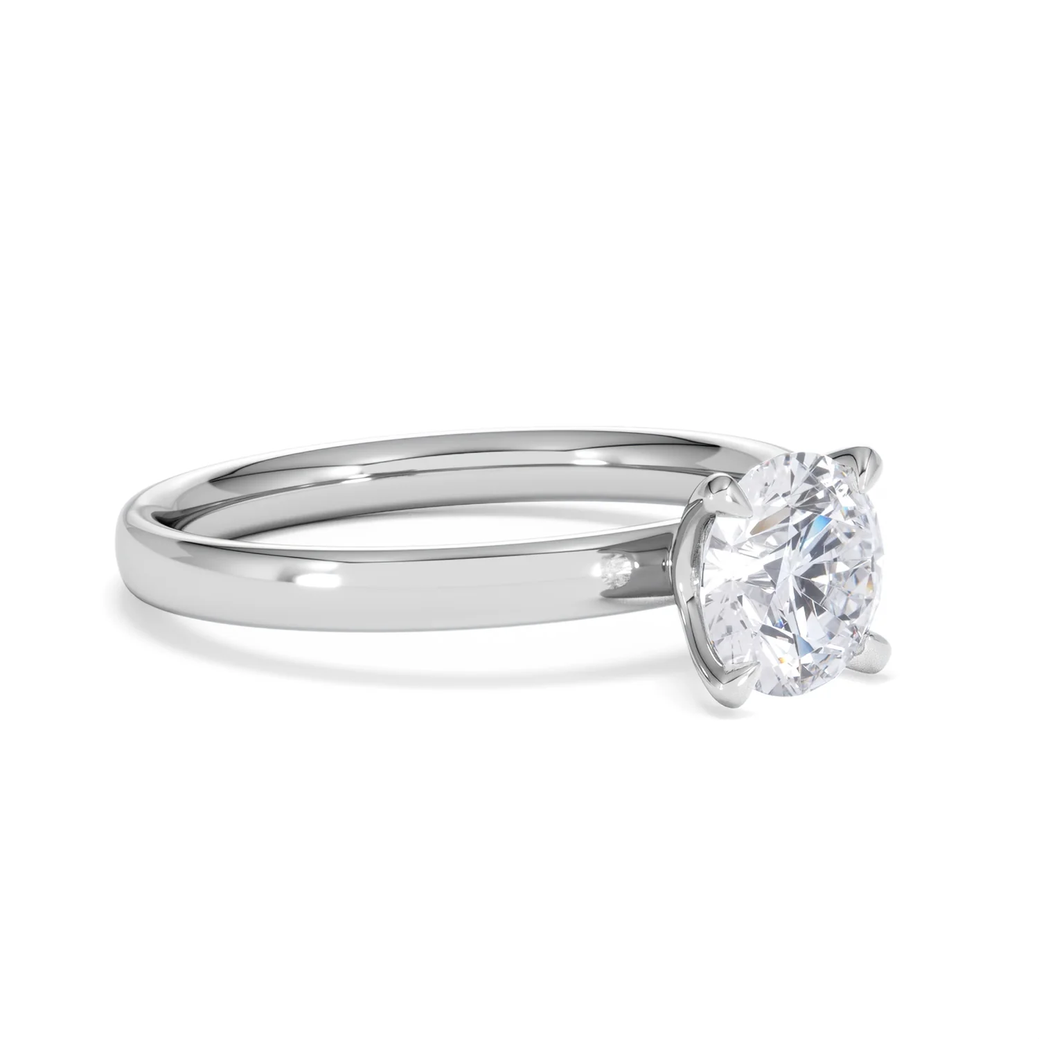 Origin 1.00ct Round Cut Lab Diamond Solitaire Engagement Ring in 18K White Gold - Image 17