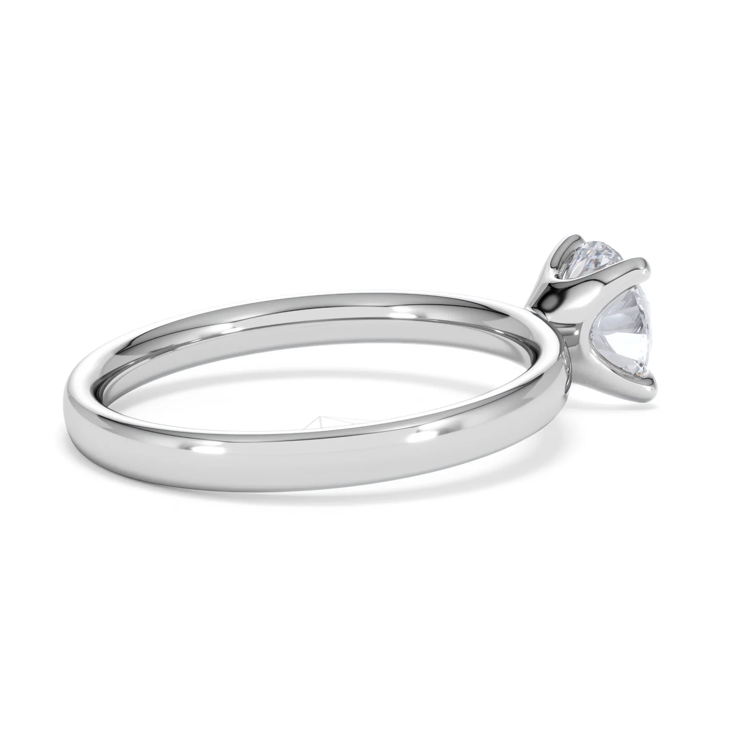Origin 1.00ct Round Cut Lab Diamond Solitaire Engagement Ring in 18K White Gold - Image 34