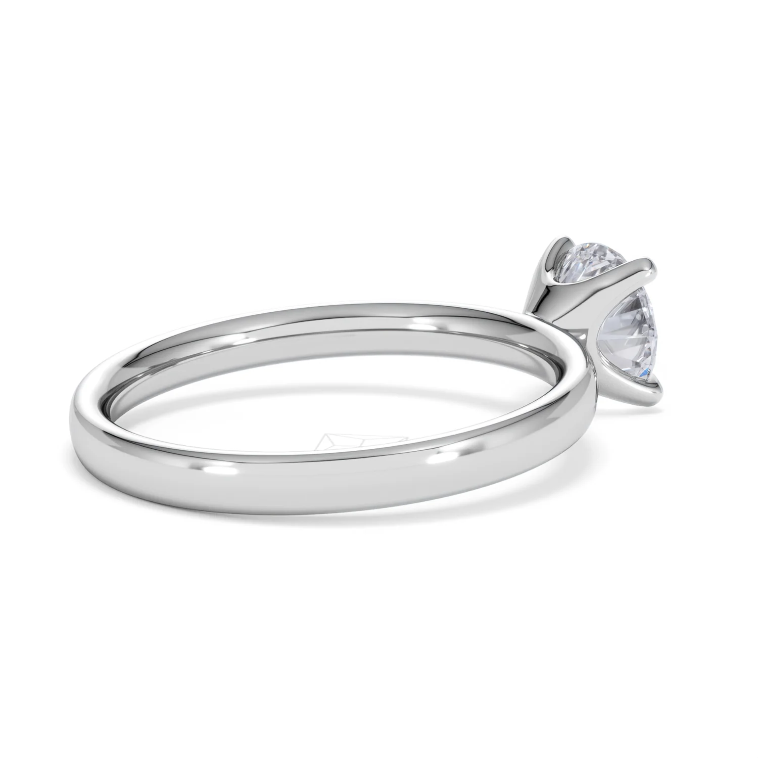 Origin 1.00ct Round Cut Lab Diamond Solitaire Engagement Ring in 18K White Gold - Image 36