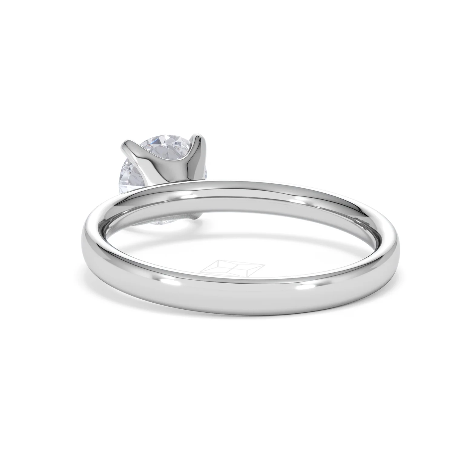 Origin 1.00ct Round Cut Lab Diamond Solitaire Engagement Ring in 18K White Gold - Image 53