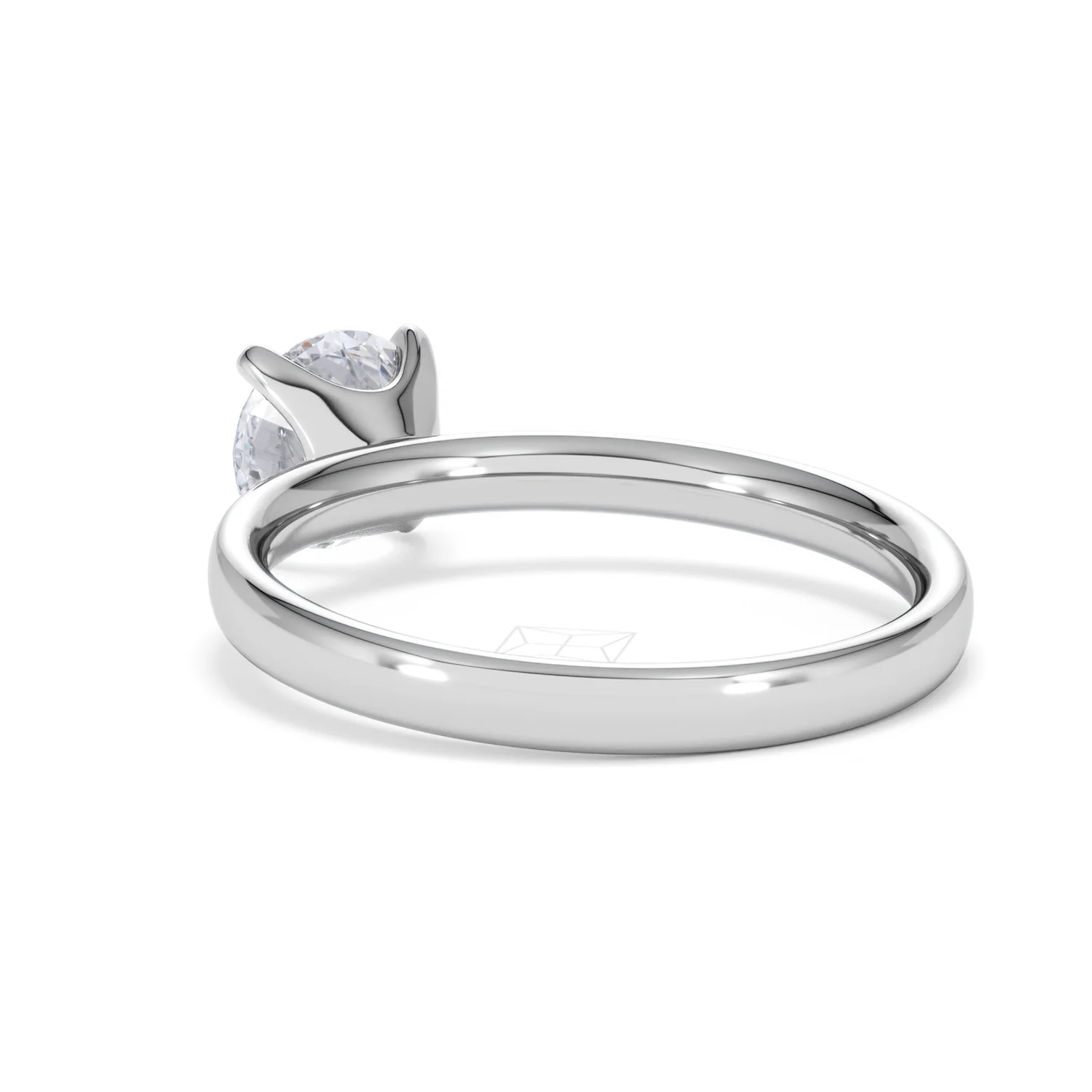 Origin 1.00ct Round Cut Lab Diamond Solitaire Engagement Ring in 18K White Gold - Image 55