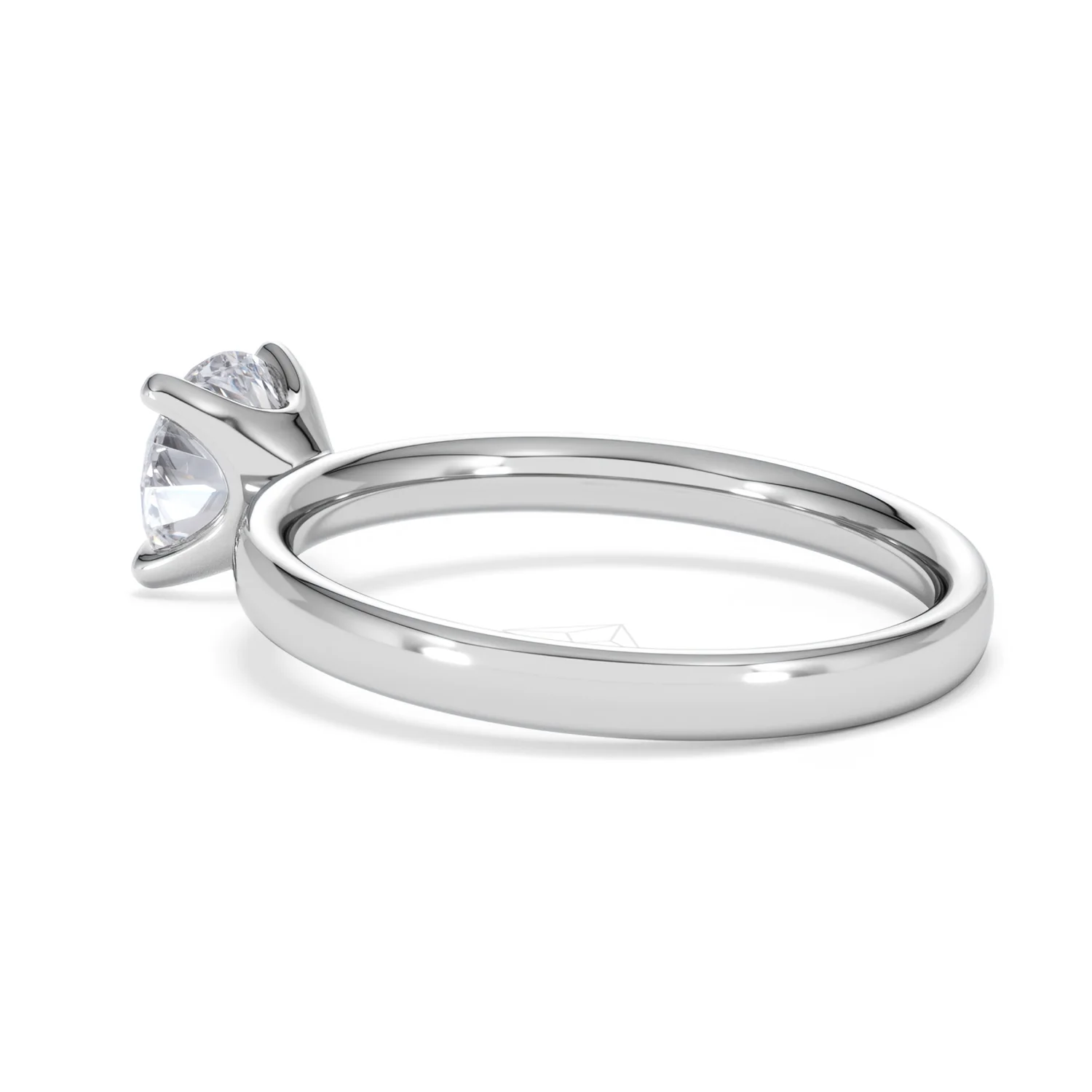 Origin 1.00ct Round Cut Lab Diamond Solitaire Engagement Ring in 18K White Gold - Image 60