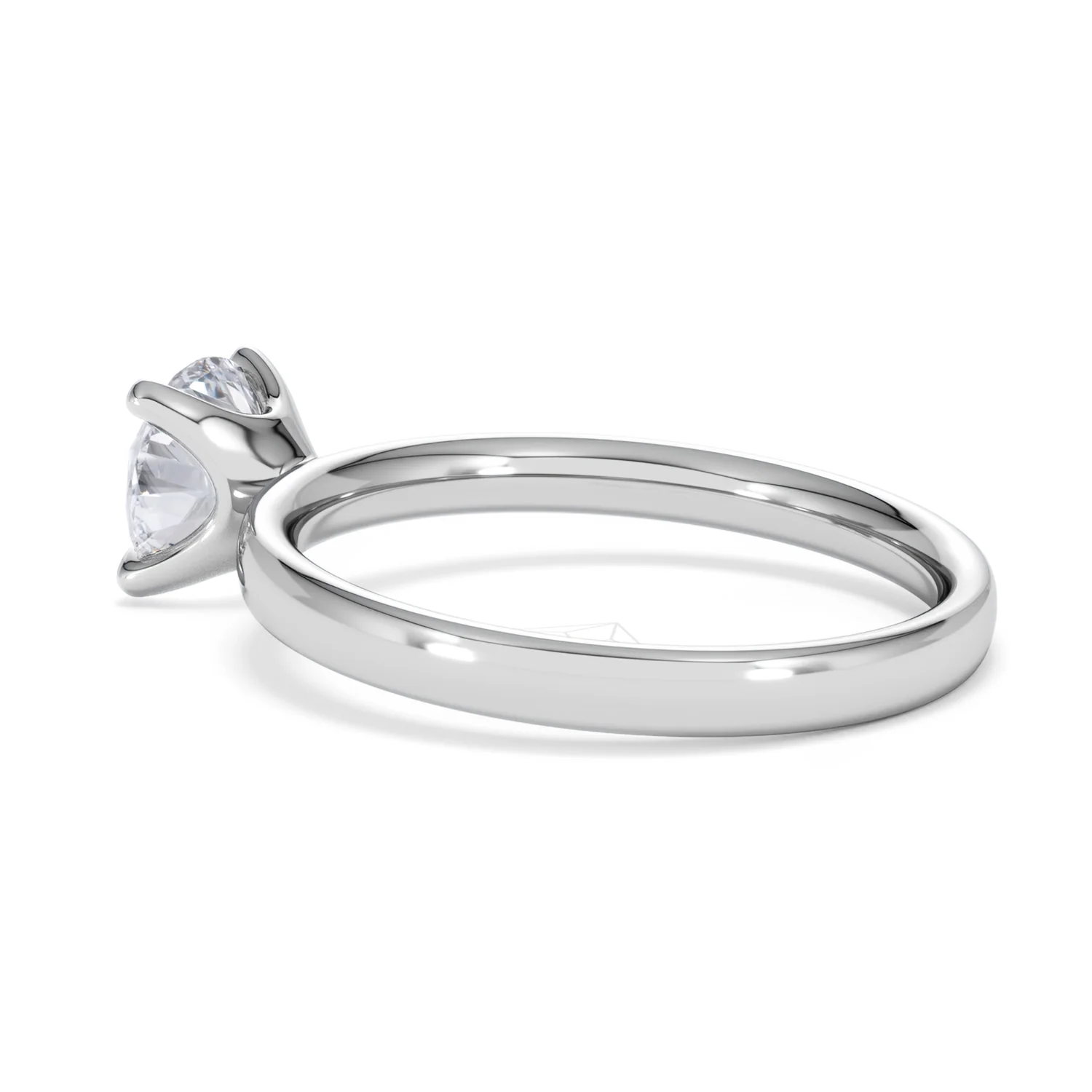 Origin 1.00ct Round Cut Lab Diamond Solitaire Engagement Ring in 18K White Gold - Image 61