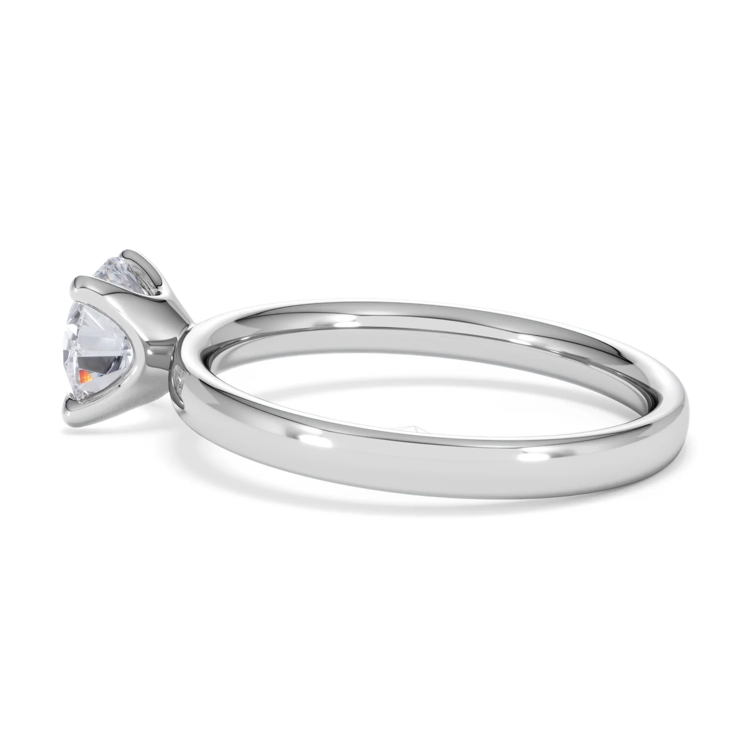 Origin 1.00ct Round Cut Lab Diamond Solitaire Engagement Ring in 18K White Gold - Image 64