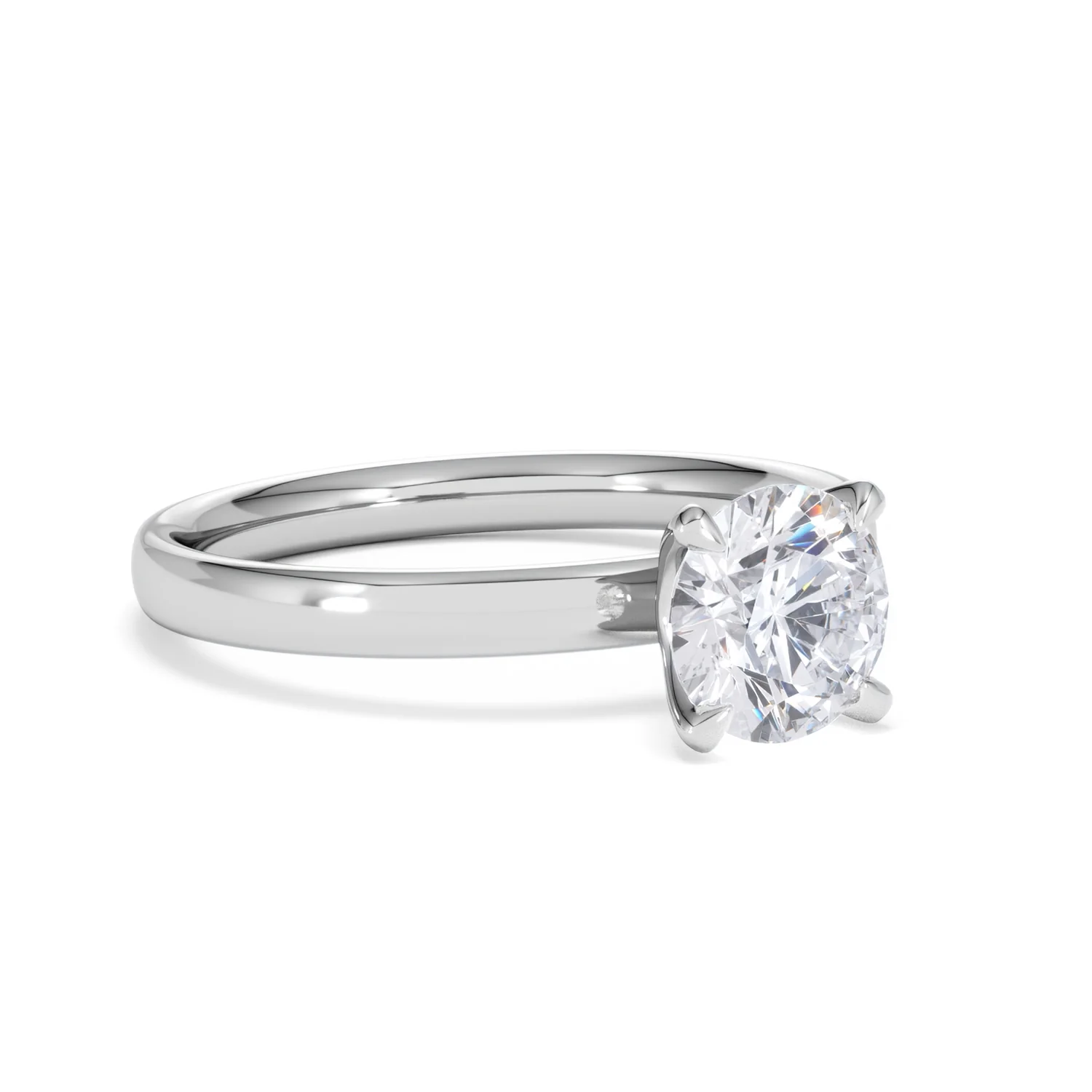Origin 1.00ct Round Cut Lab Diamond Solitaire Engagement Ring in Platinum - Image 15