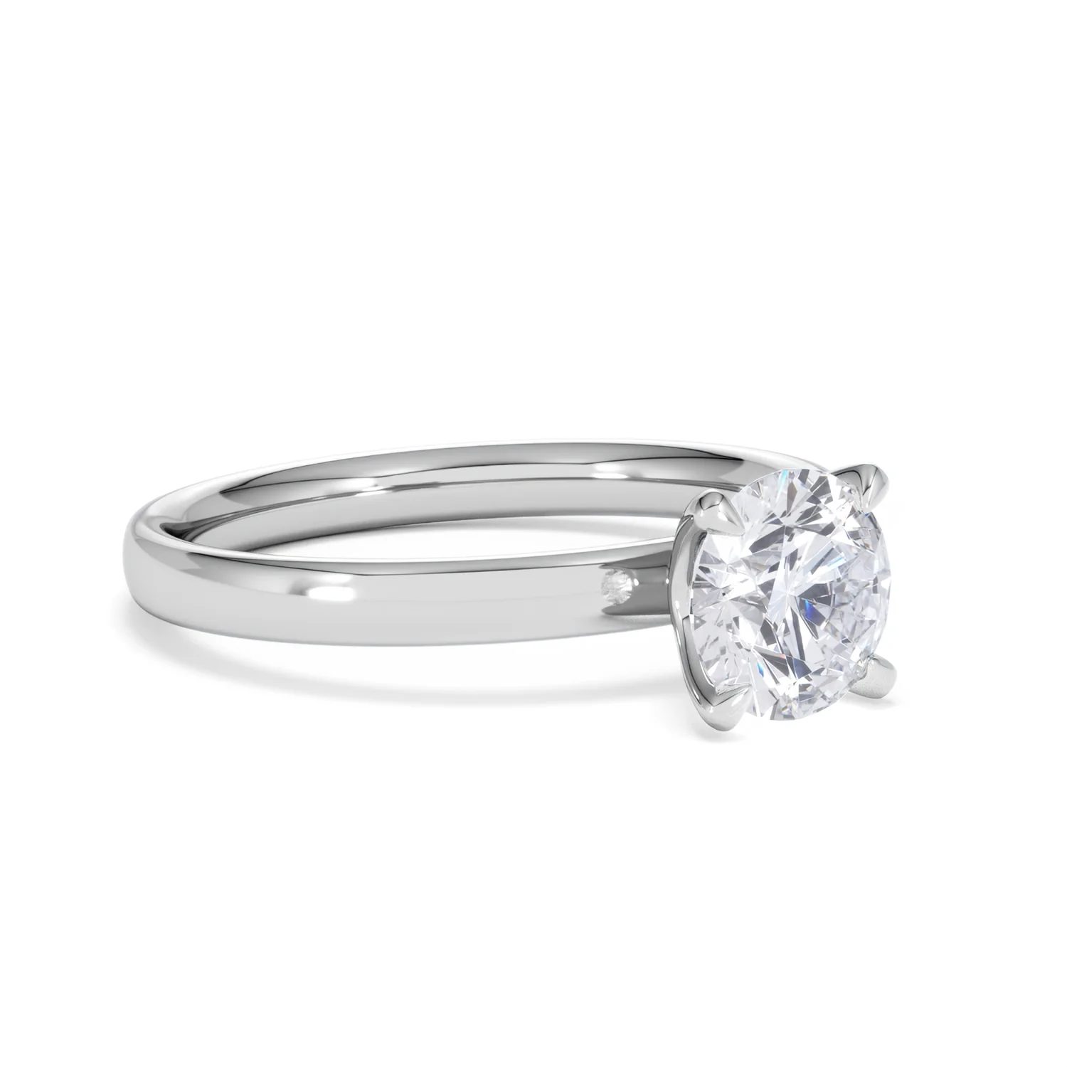 Origin 1.00ct Round Cut Lab Diamond Solitaire Engagement Ring in Platinum - Image 16