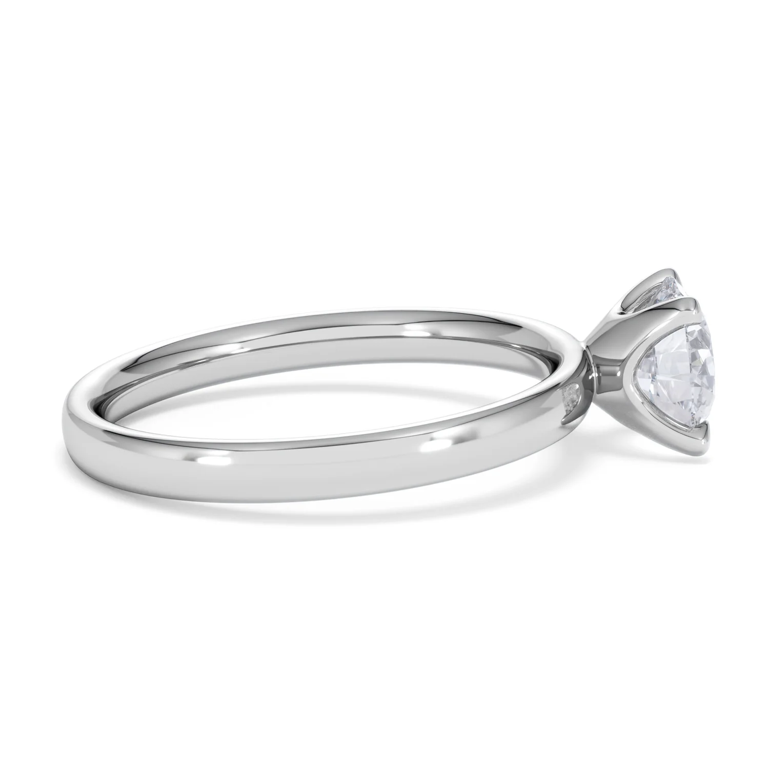 Origin 1.00ct Round Cut Lab Diamond Solitaire Engagement Ring in Platinum - Image 29