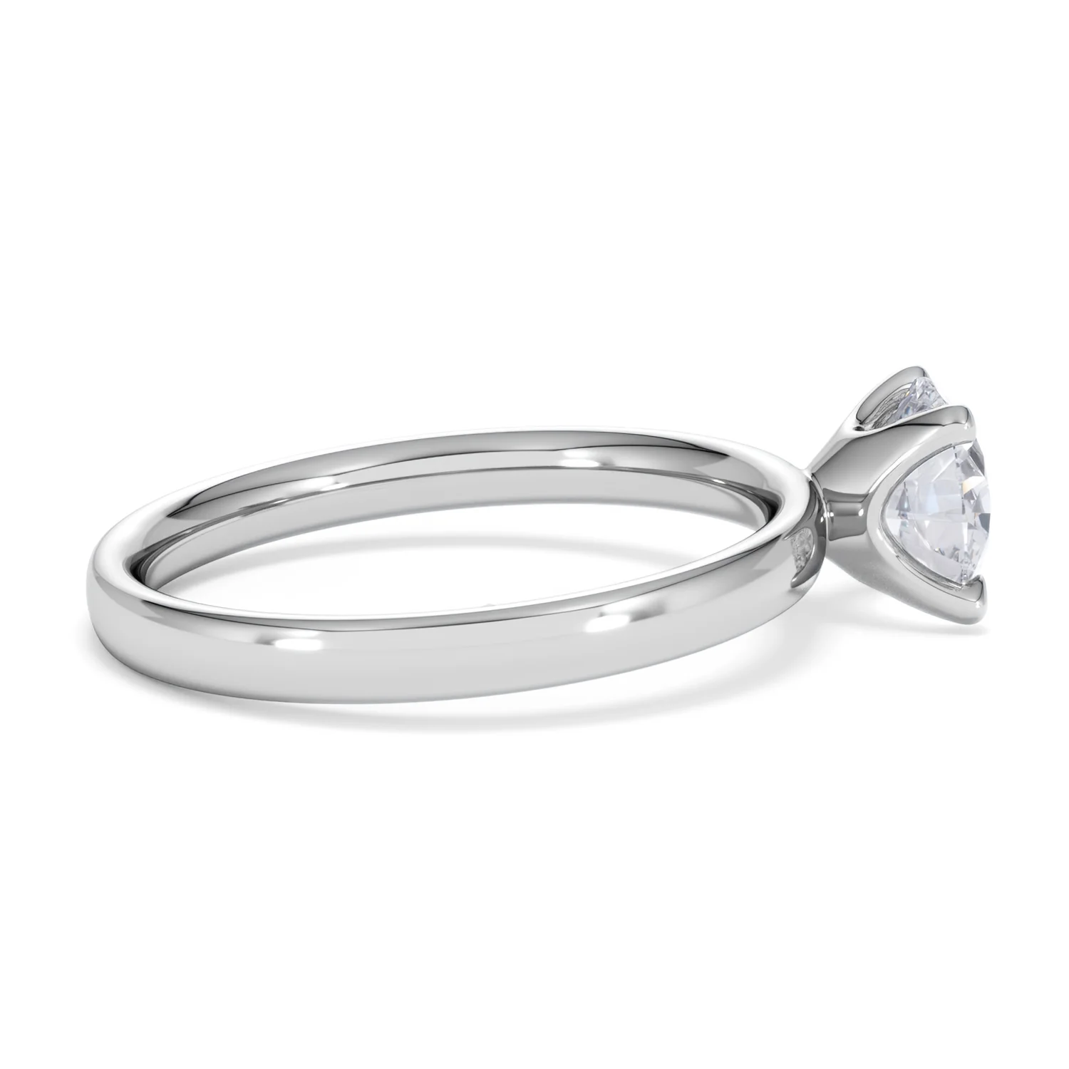 Origin 1.00ct Round Cut Lab Diamond Solitaire Engagement Ring in Platinum - Image 30