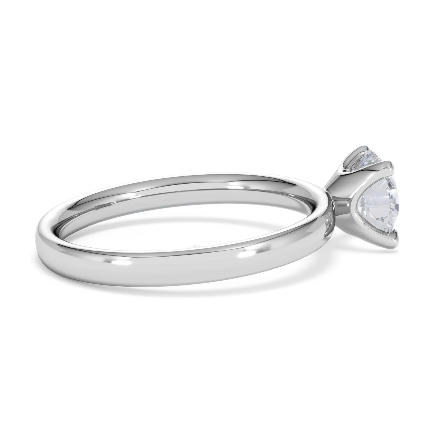 Origin 1.00ct Round Cut Lab Diamond Solitaire Engagement Ring in Platinum - Image 31