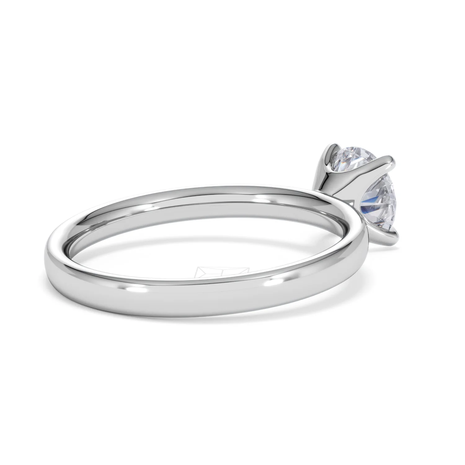 Origin 1.00ct Round Cut Lab Diamond Solitaire Engagement Ring in Platinum - Image 37