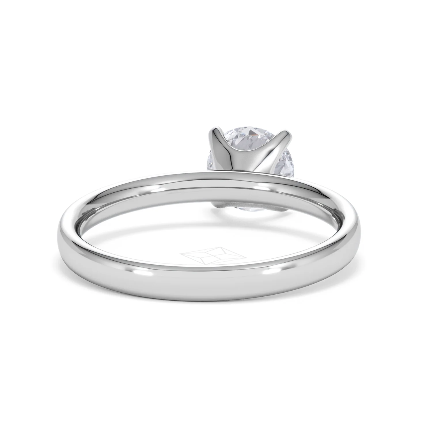 Origin 1.00ct Round Cut Lab Diamond Solitaire Engagement Ring in Platinum - Image 45