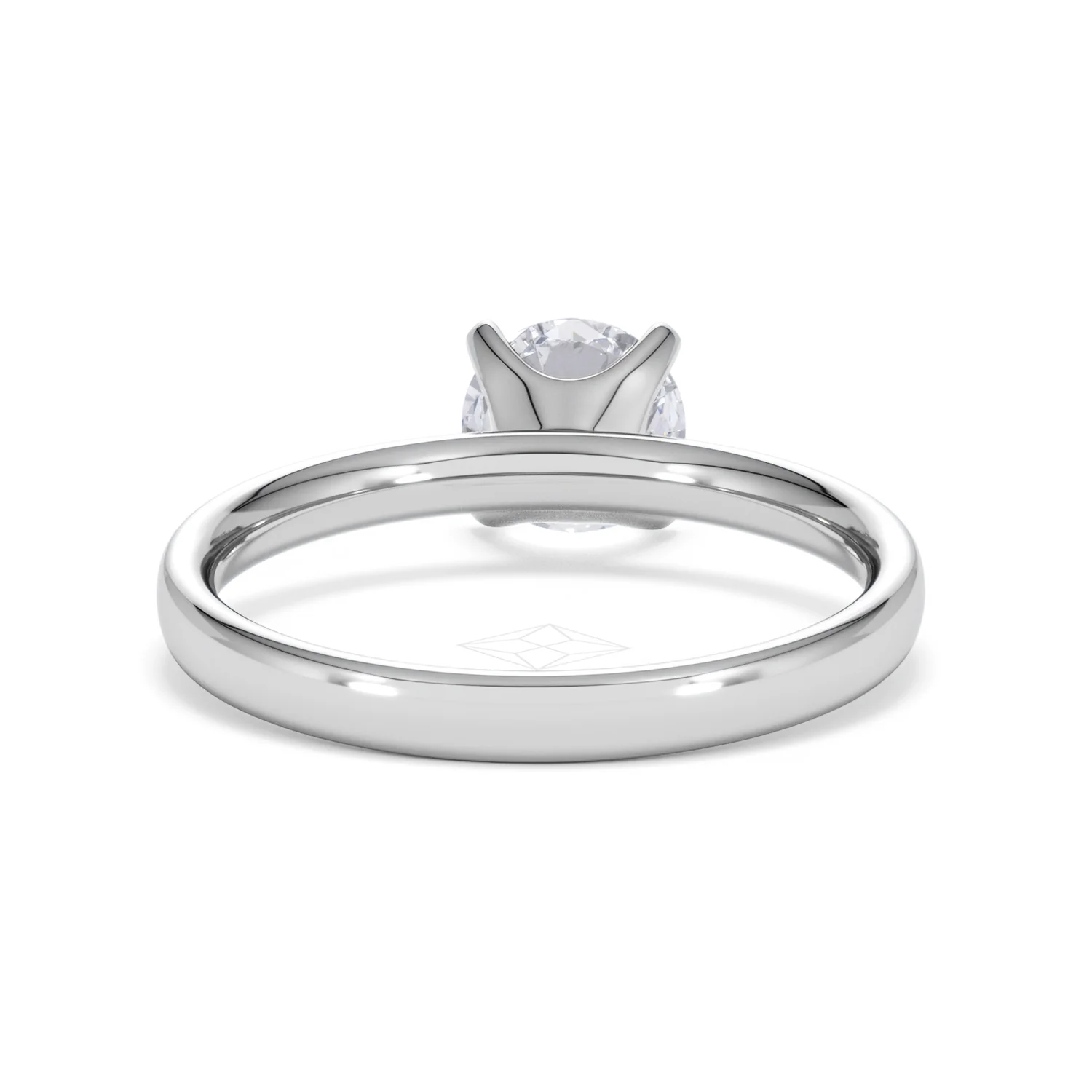 Origin 1.00ct Round Cut Lab Diamond Solitaire Engagement Ring in Platinum - Image 47