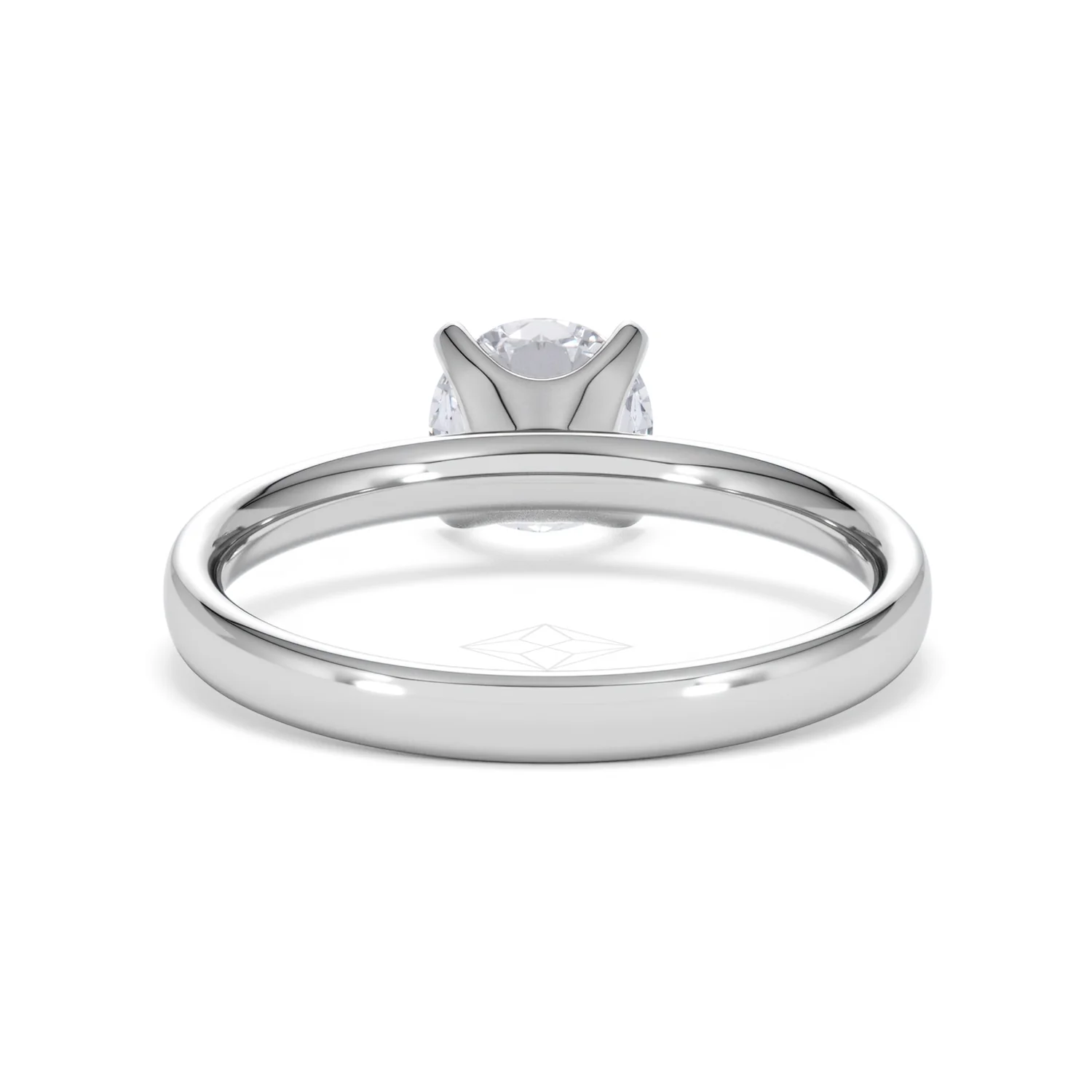Origin 1.00ct Round Cut Lab Diamond Solitaire Engagement Ring in Platinum - Image 48