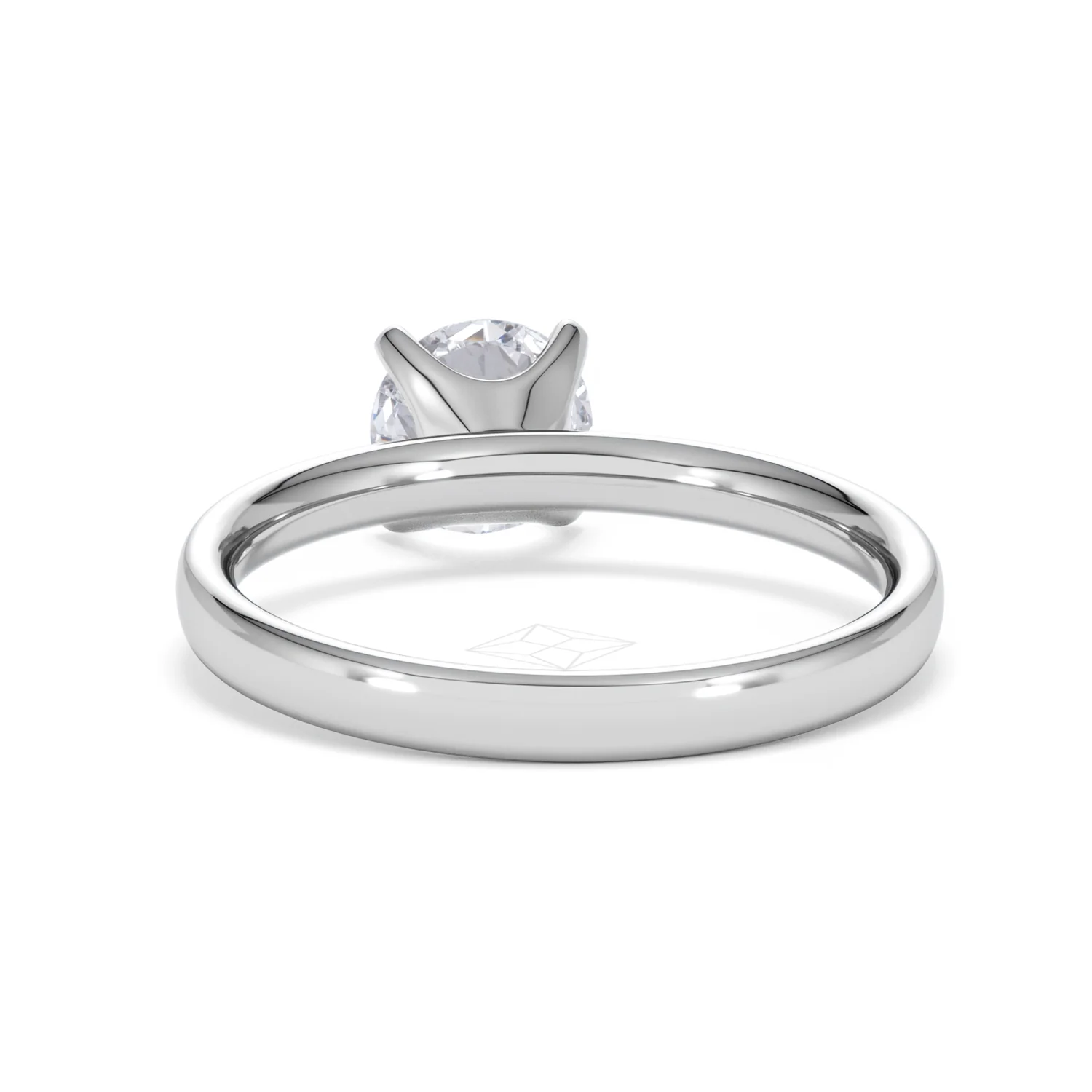 Origin 1.00ct Round Cut Lab Diamond Solitaire Engagement Ring in Platinum - Image 50