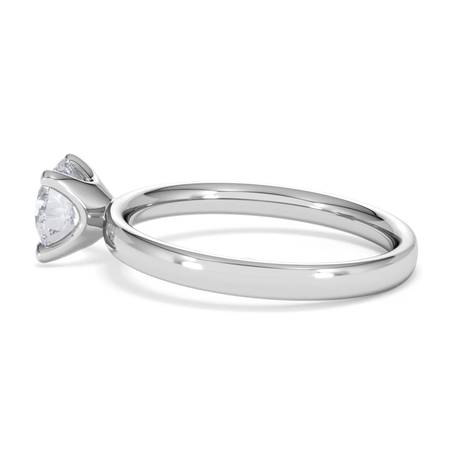 Origin 1.00ct Round Cut Lab Diamond Solitaire Engagement Ring in Platinum - Image 65
