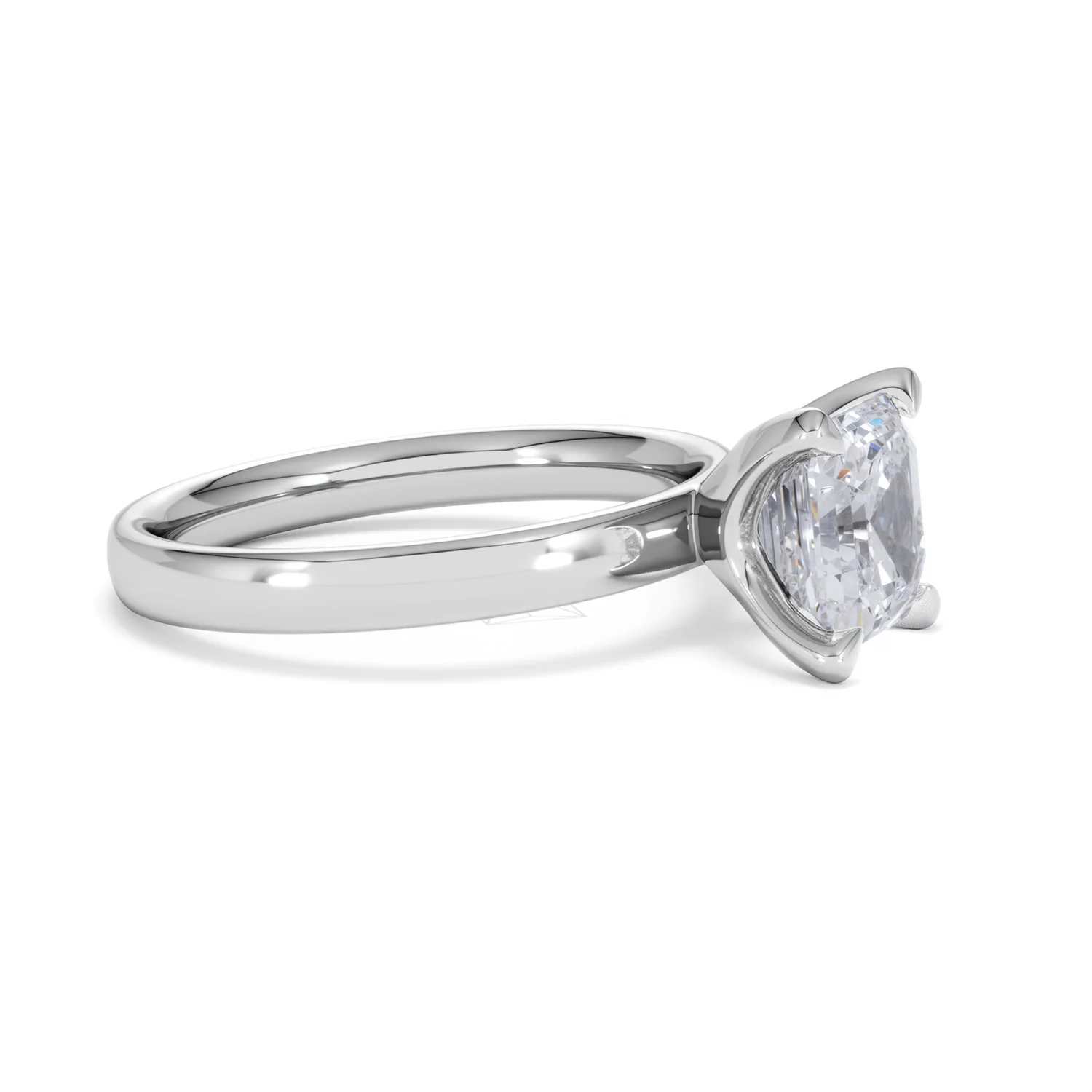 Origin 2.00ct Asscher Cut Lab Diamond Solitaire Engagement Ring in 18K White Gold - Image 21