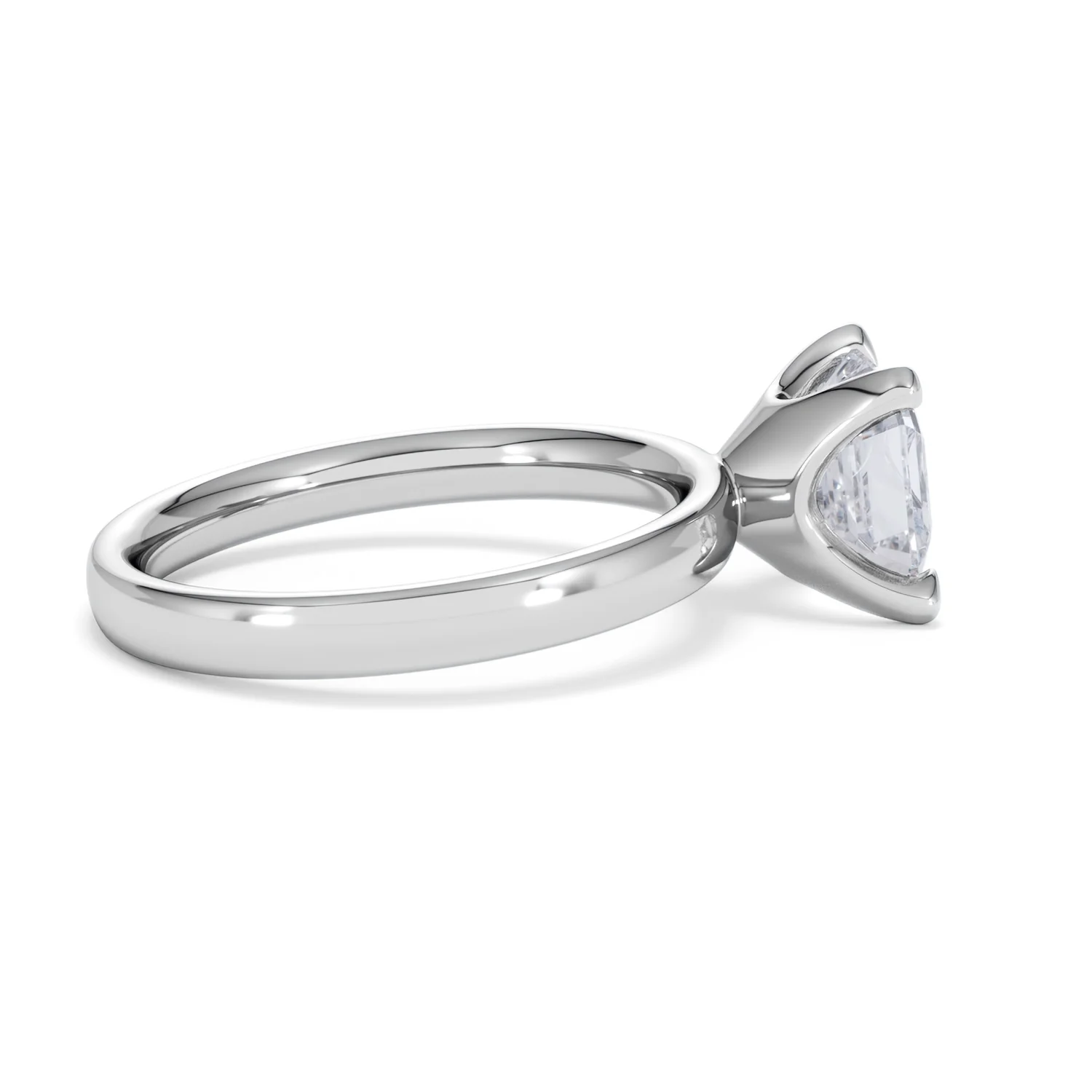 Origin 2.00ct Asscher Cut Lab Diamond Solitaire Engagement Ring in 18K White Gold - Image 29
