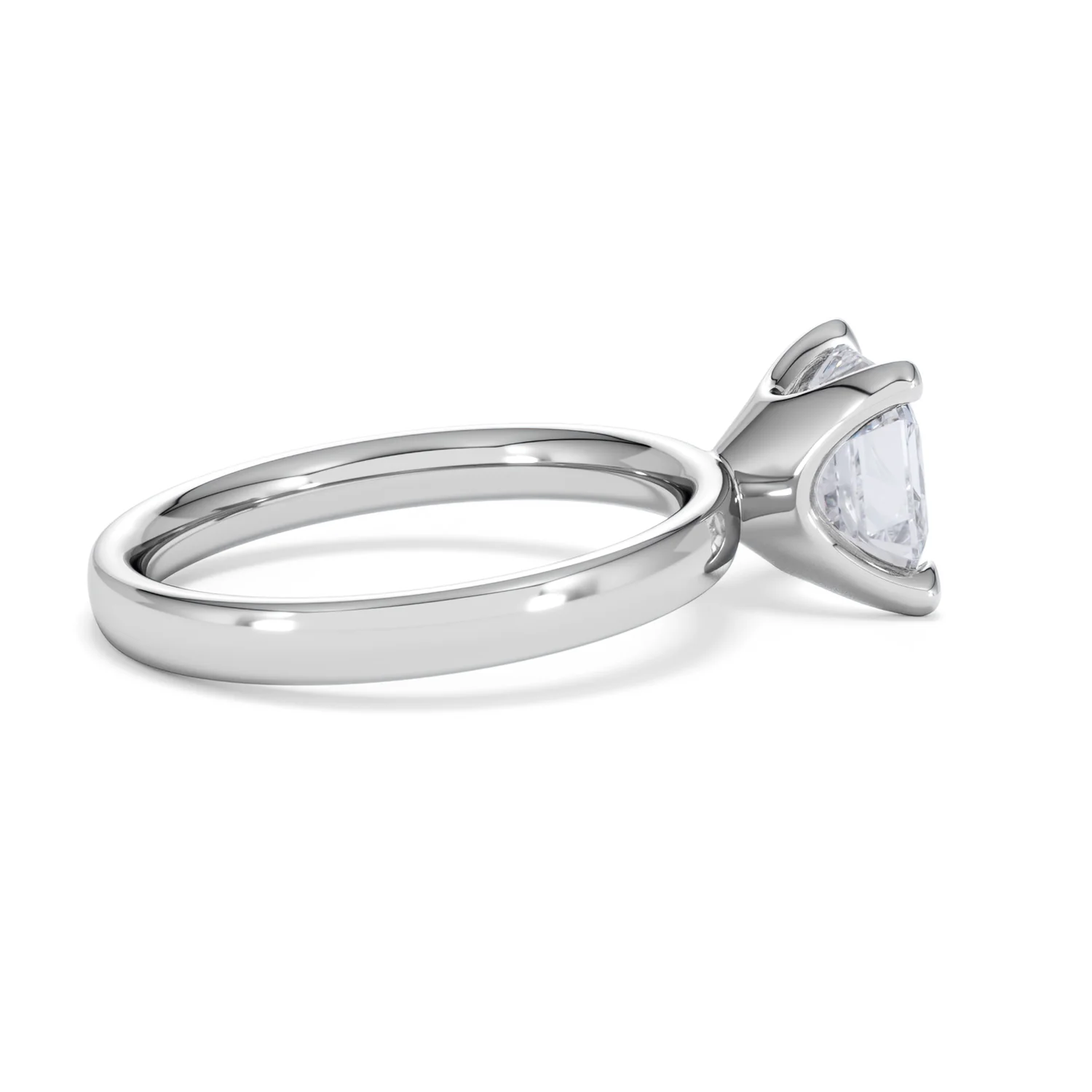 Origin 2.00ct Asscher Cut Lab Diamond Solitaire Engagement Ring in 18K White Gold - Image 30
