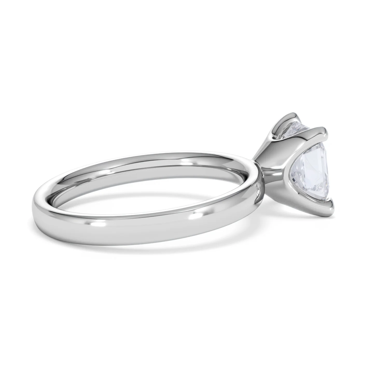 Origin 2.00ct Asscher Cut Lab Diamond Solitaire Engagement Ring in 18K White Gold - Image 31
