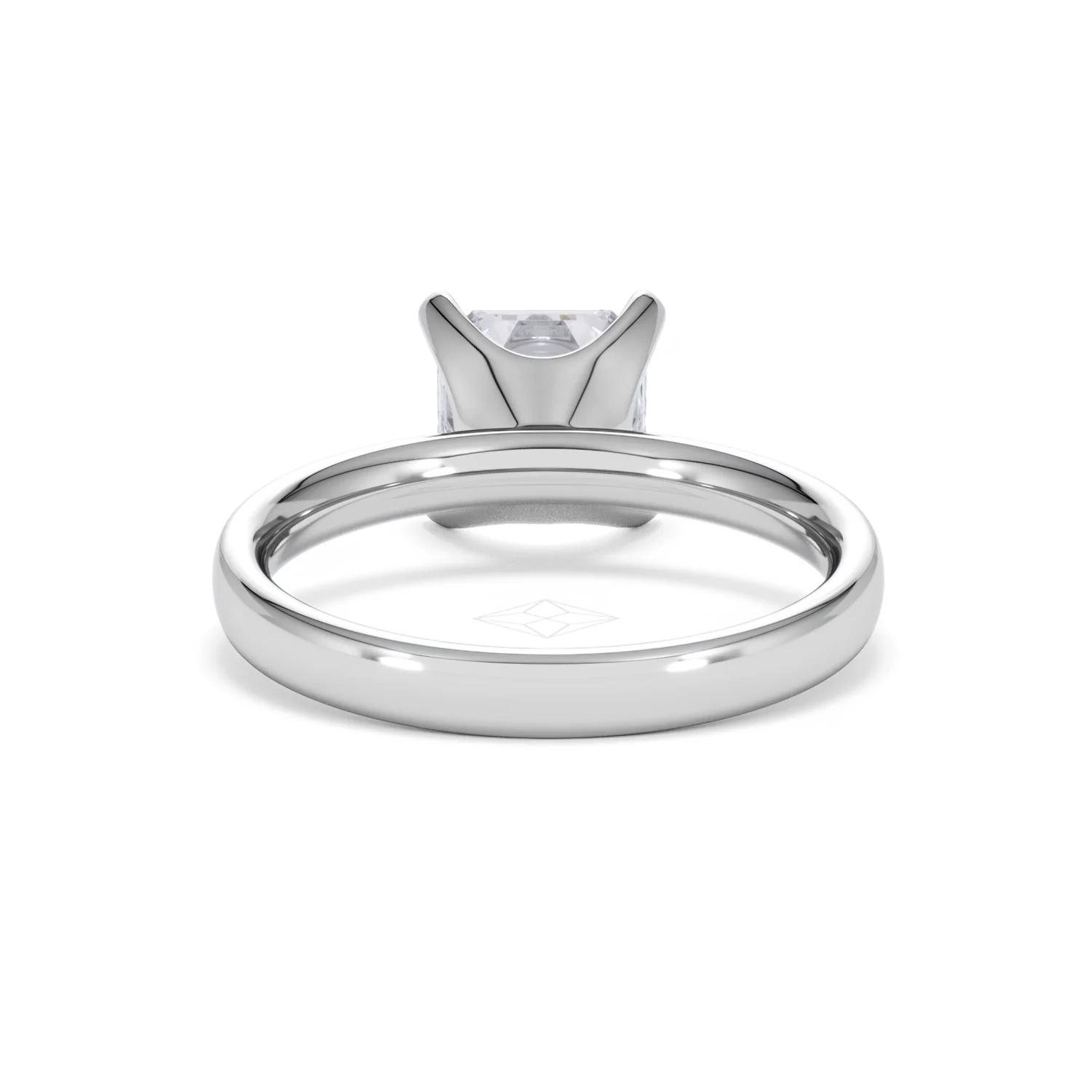 Origin 2.00ct Asscher Cut Lab Diamond Solitaire Engagement Ring in 18K White Gold - Image 47