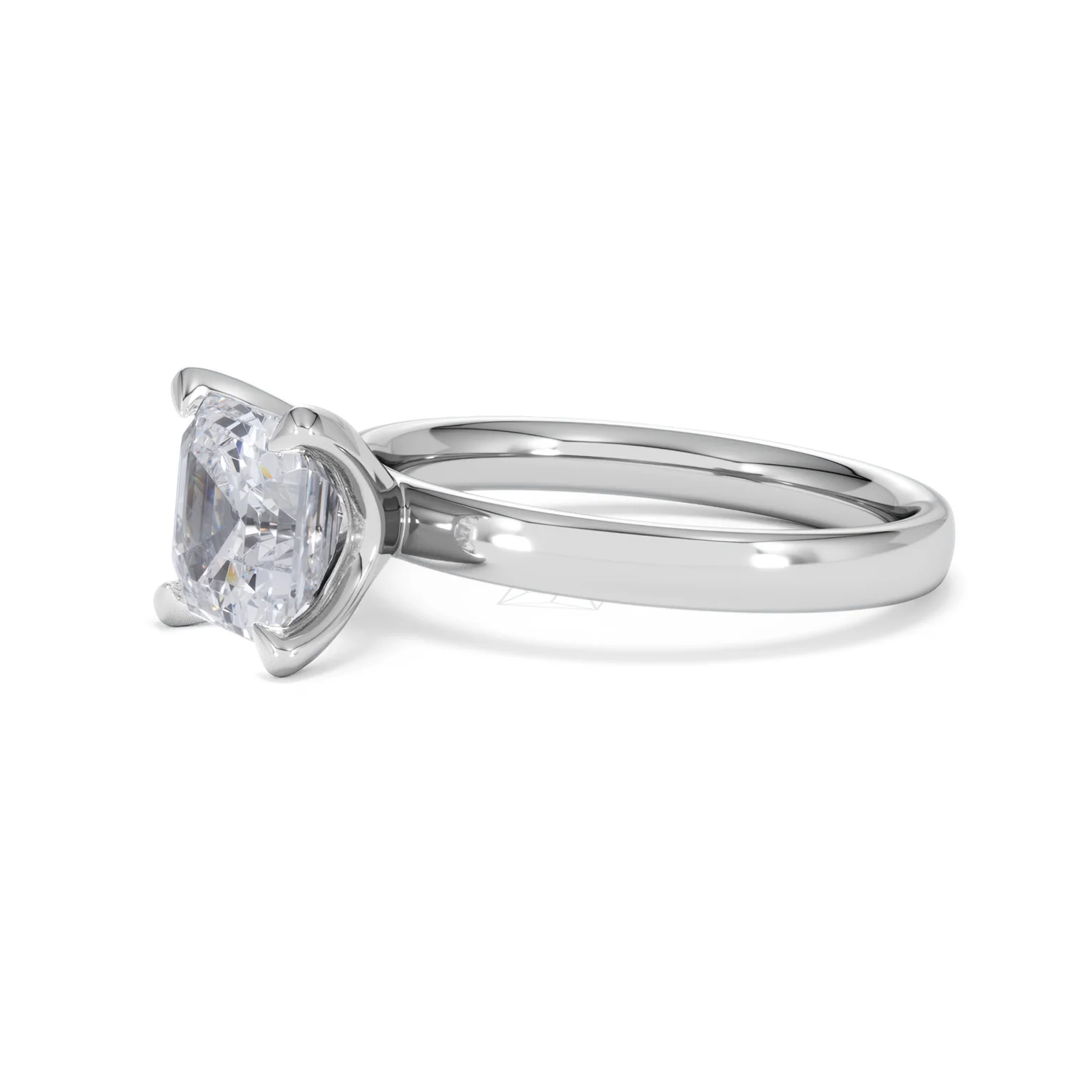 Origin 2.00ct Asscher Cut Lab Diamond Solitaire Engagement Ring in 18K White Gold - Image 74