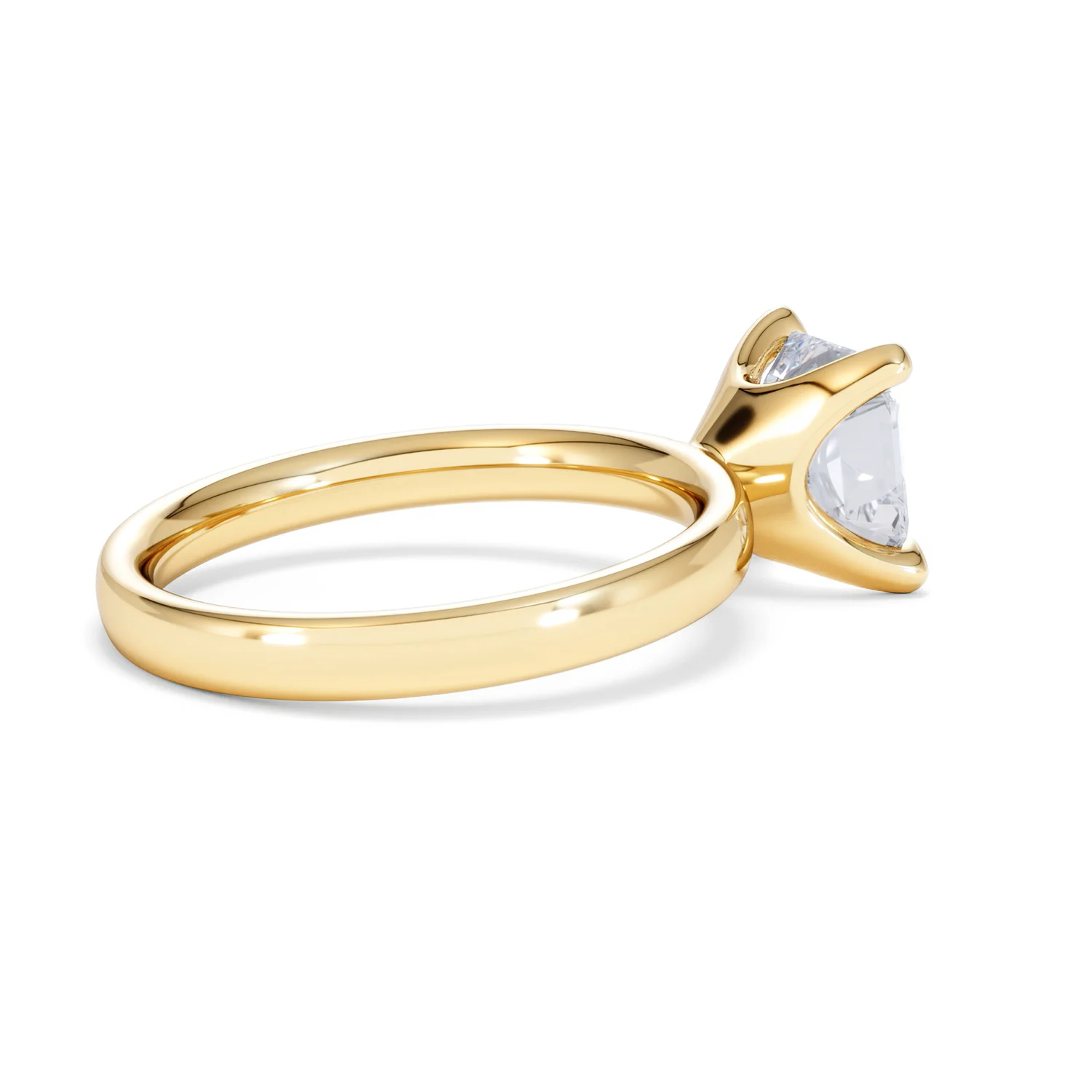 Origin 2.00ct Asscher Cut Lab Diamond Solitaire Engagement Ring in 18K Yellow Gold - Image 33