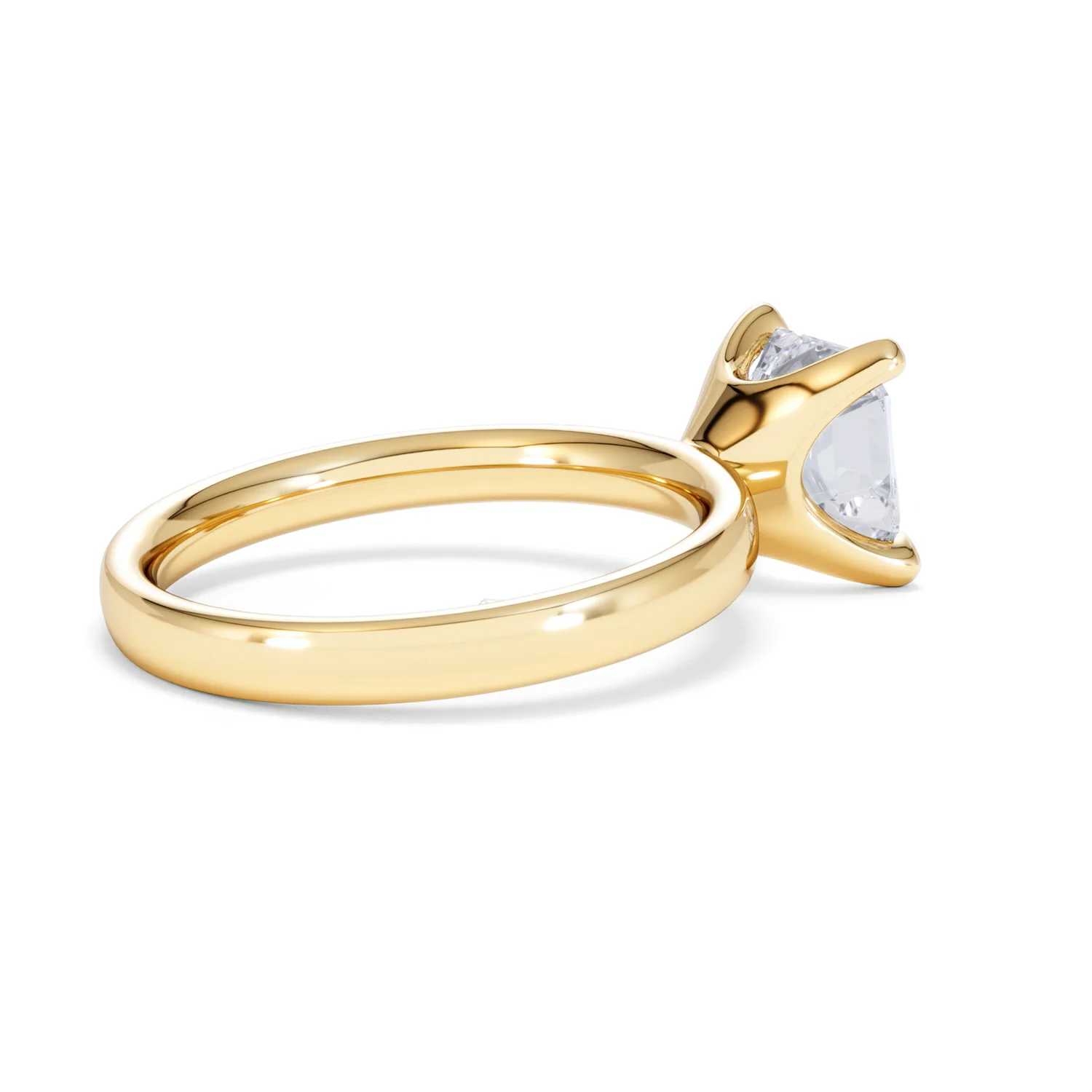 Origin 2.00ct Asscher Cut Lab Diamond Solitaire Engagement Ring in 18K Yellow Gold - Image 34