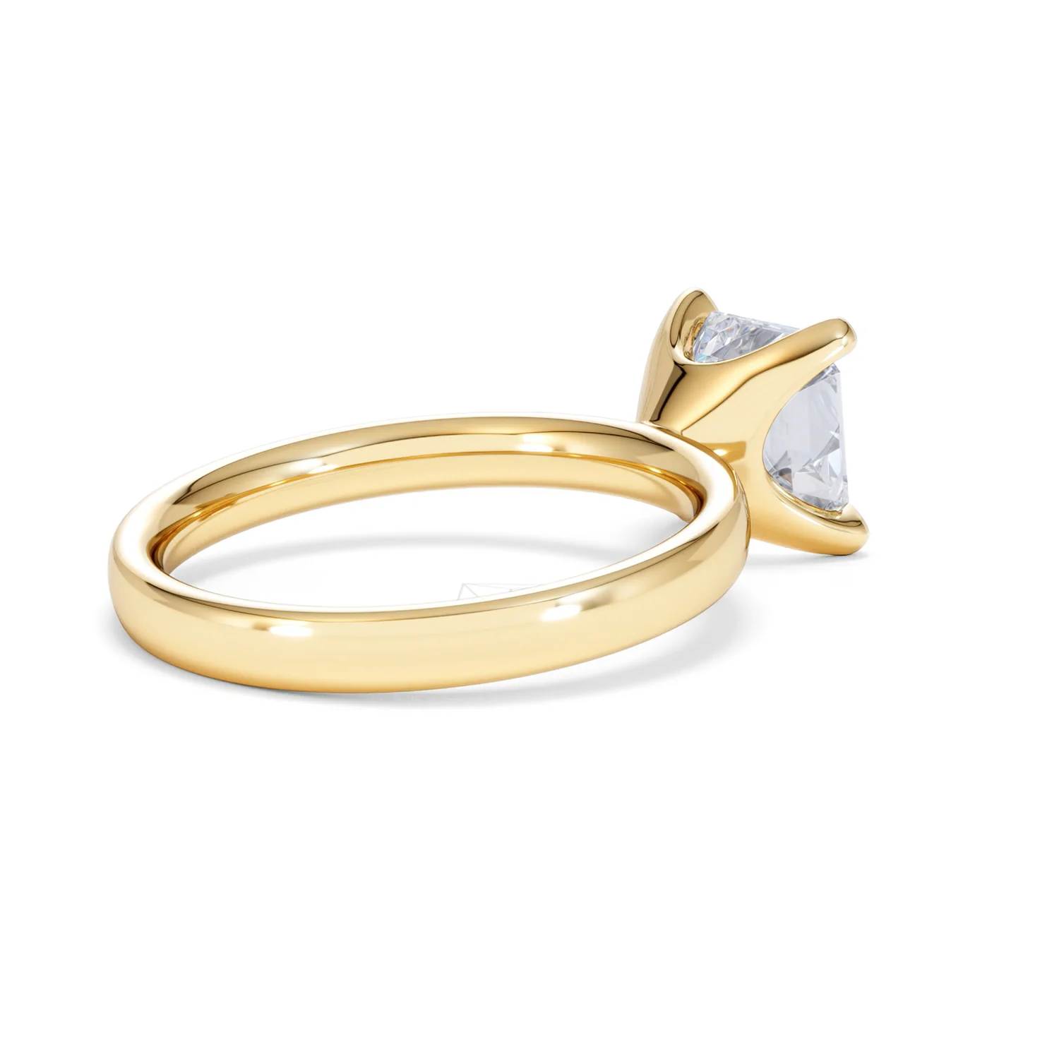 Origin 2.00ct Asscher Cut Lab Diamond Solitaire Engagement Ring in 18K Yellow Gold - Image 36
