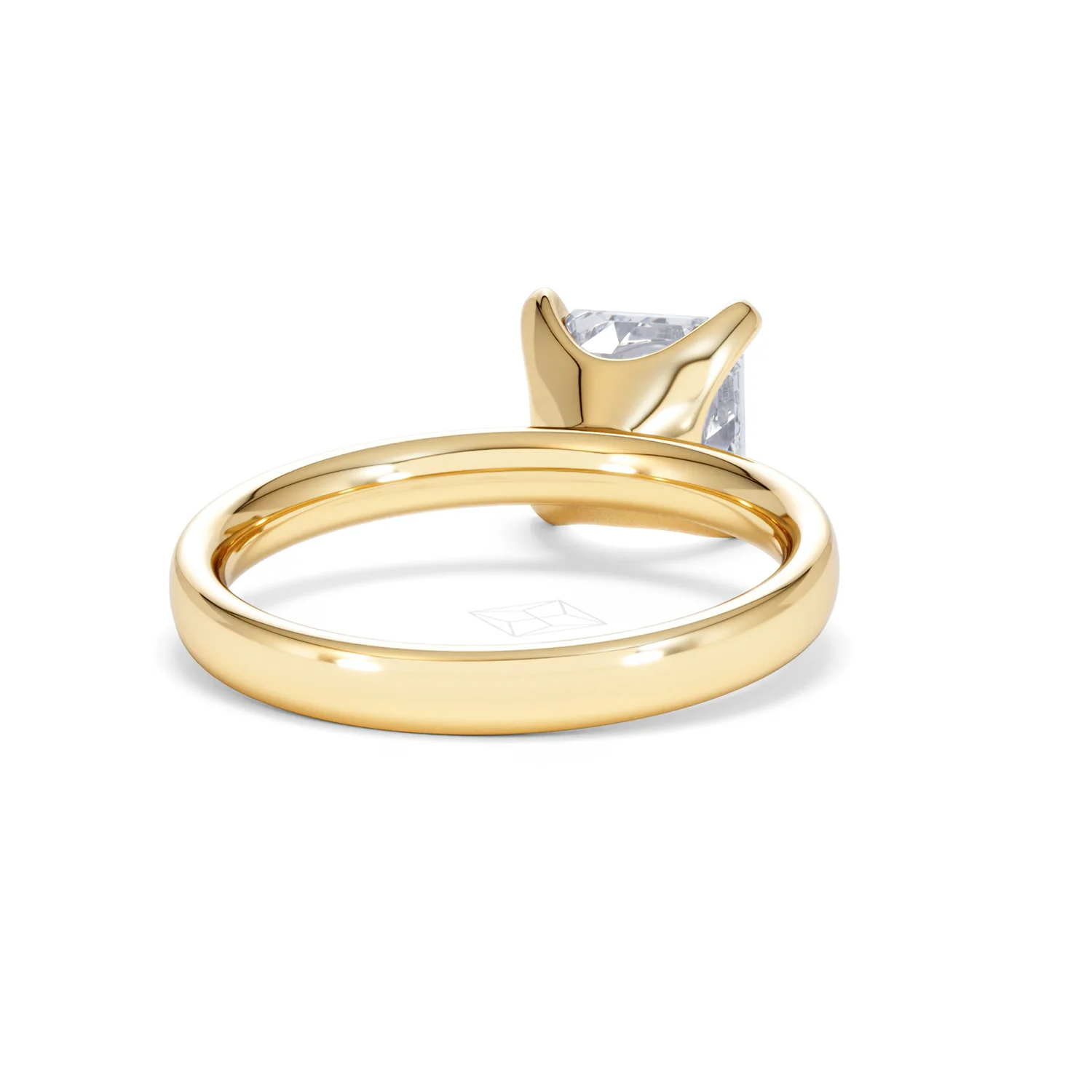 Origin 2.00ct Asscher Cut Lab Diamond Solitaire Engagement Ring in 18K Yellow Gold - Image 43