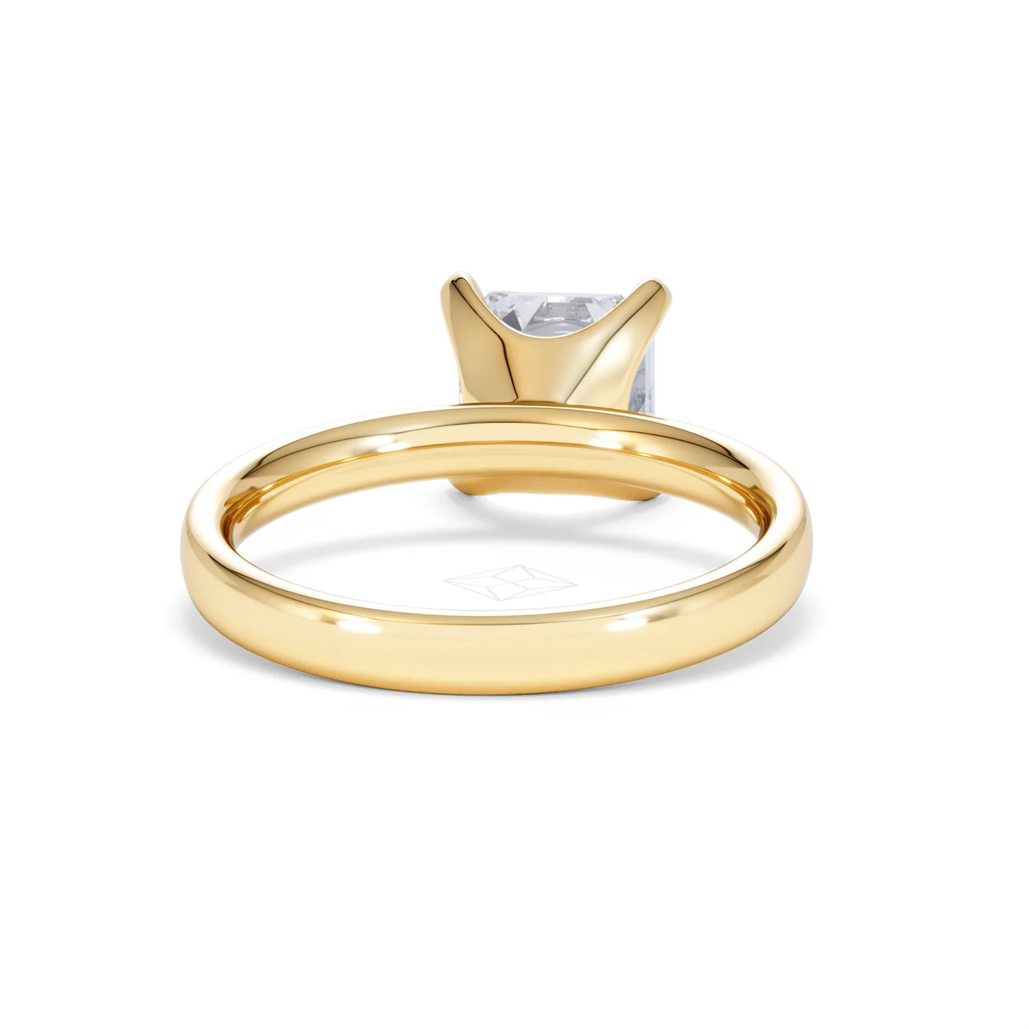 Origin 2.00ct Asscher Cut Lab Diamond Solitaire Engagement Ring in 18K Yellow Gold - Image 45