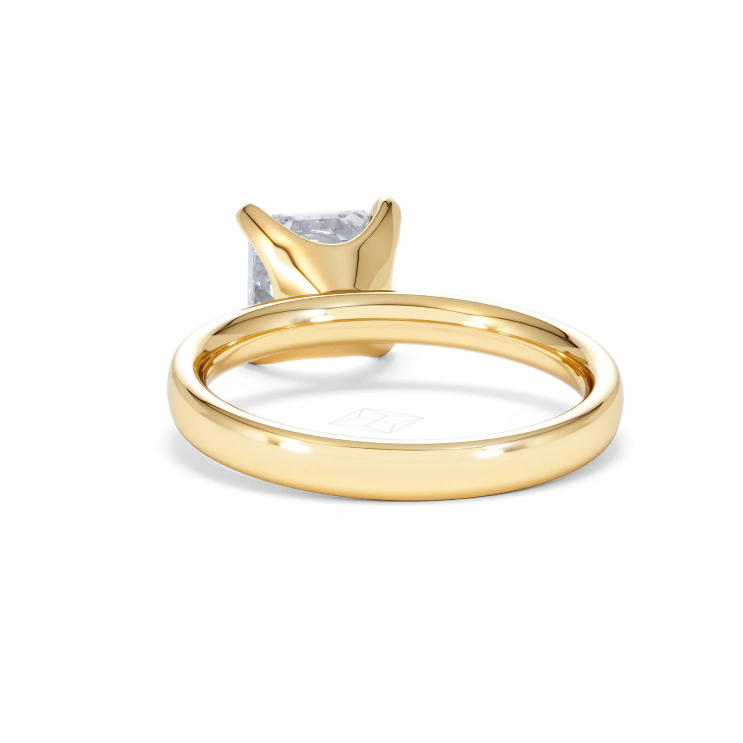 Origin 2.00ct Asscher Cut Lab Diamond Solitaire Engagement Ring in 18K Yellow Gold - Image 50