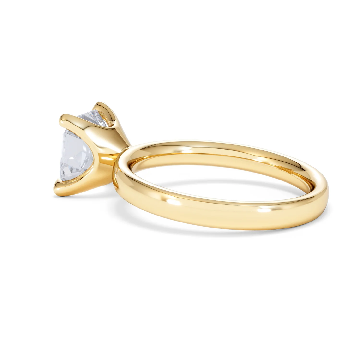 Origin 2.00ct Asscher Cut Lab Diamond Solitaire Engagement Ring in 18K Yellow Gold - Image 61