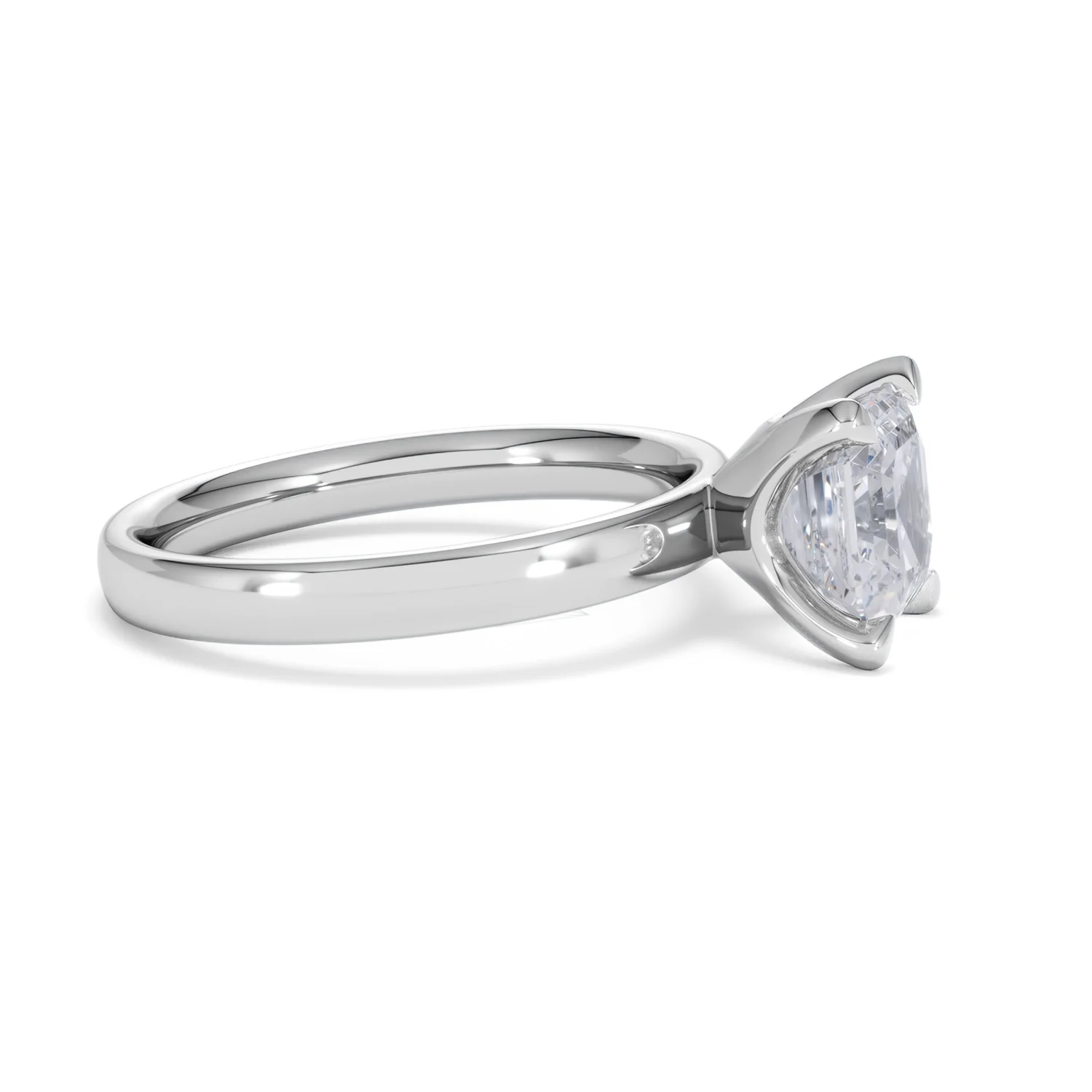 Origin 2.00ct Asscher Cut Lab Diamond Solitaire Engagement Ring in Platinum - Image 23