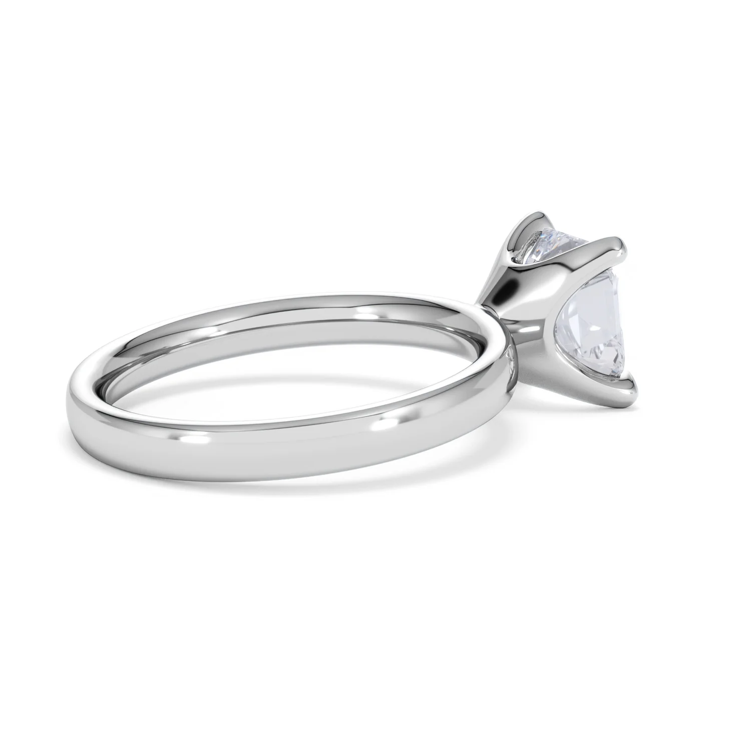 Origin 2.00ct Asscher Cut Lab Diamond Solitaire Engagement Ring in Platinum - Image 33