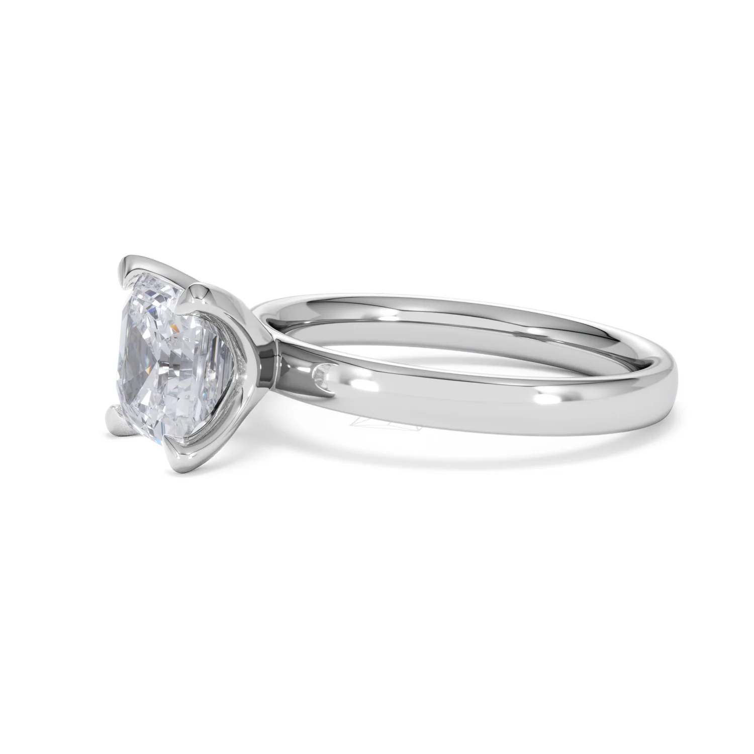 Origin 2.00ct Asscher Cut Lab Diamond Solitaire Engagement Ring in Platinum - Image 73