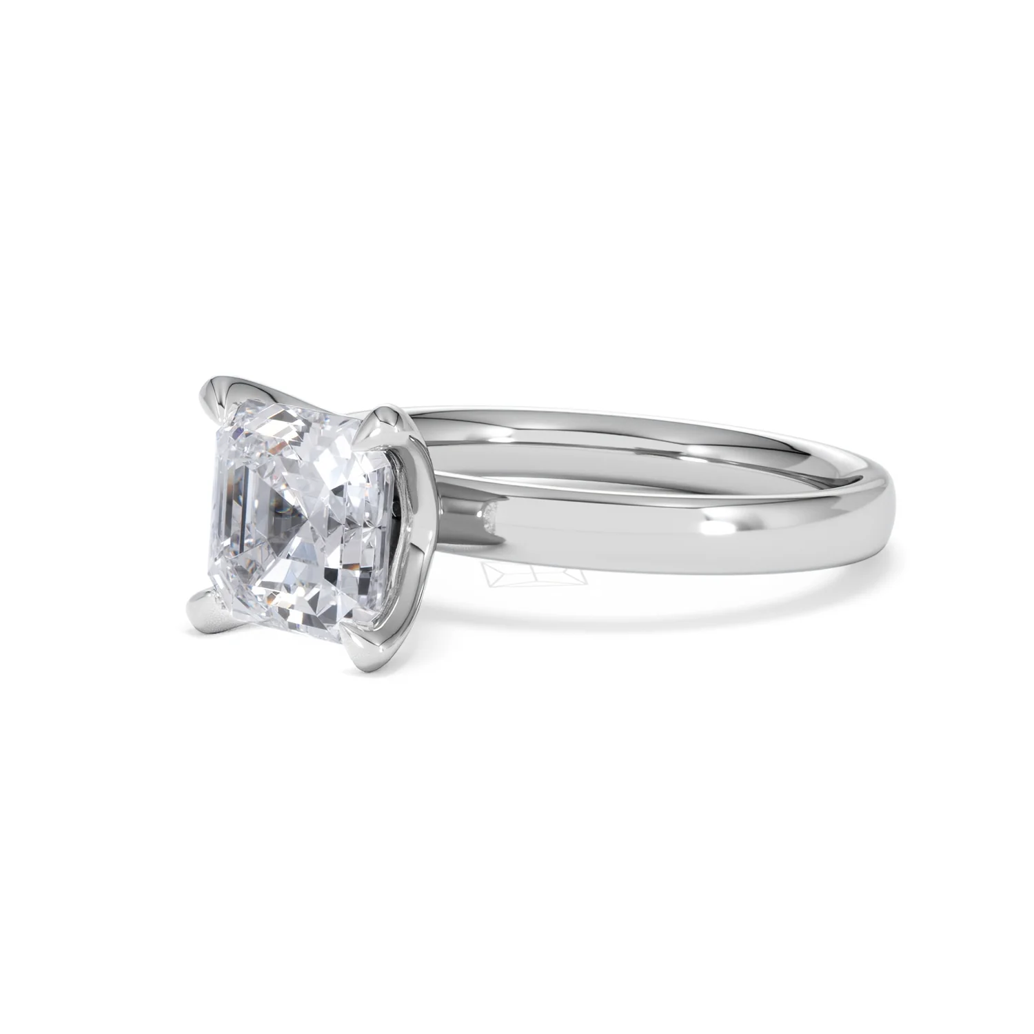Origin 2.00ct Asscher Cut Lab Diamond Solitaire Engagement Ring in Platinum - Image 78