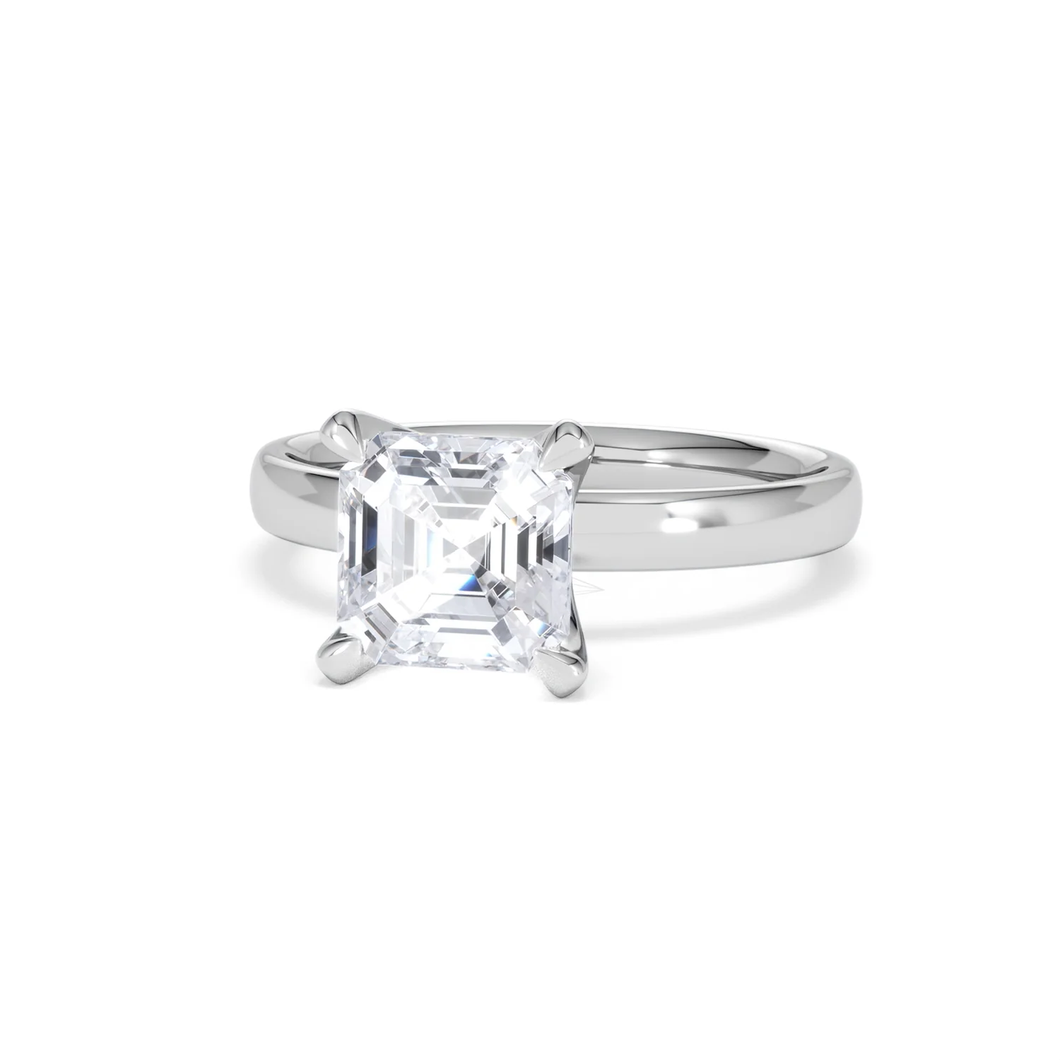 Origin 2.00ct Asscher Cut Lab Diamond Solitaire Engagement Ring in Platinum - Image 84